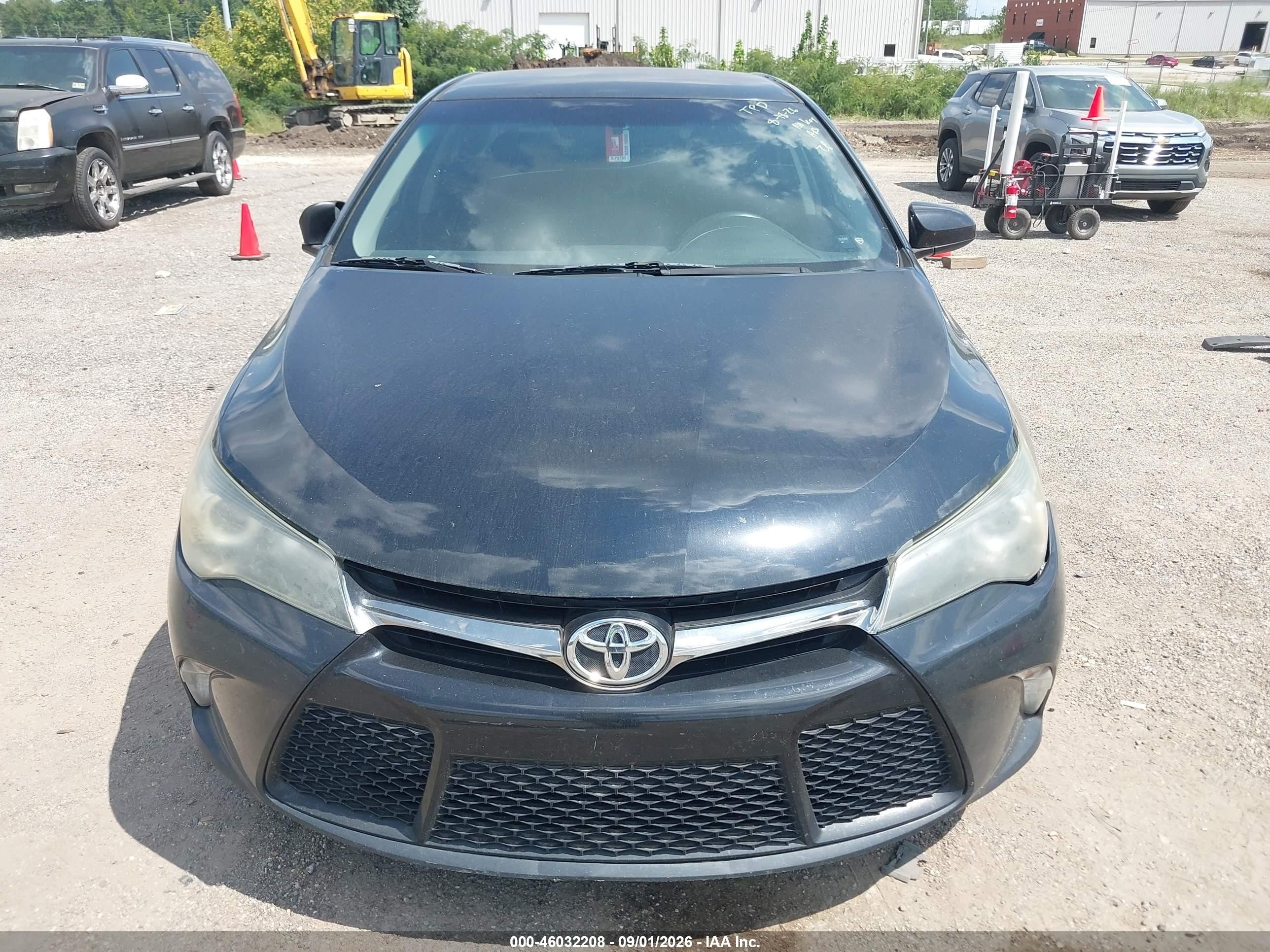 2015 Toyota Camry Se Black vin: 4T1BF1FK5FU497498