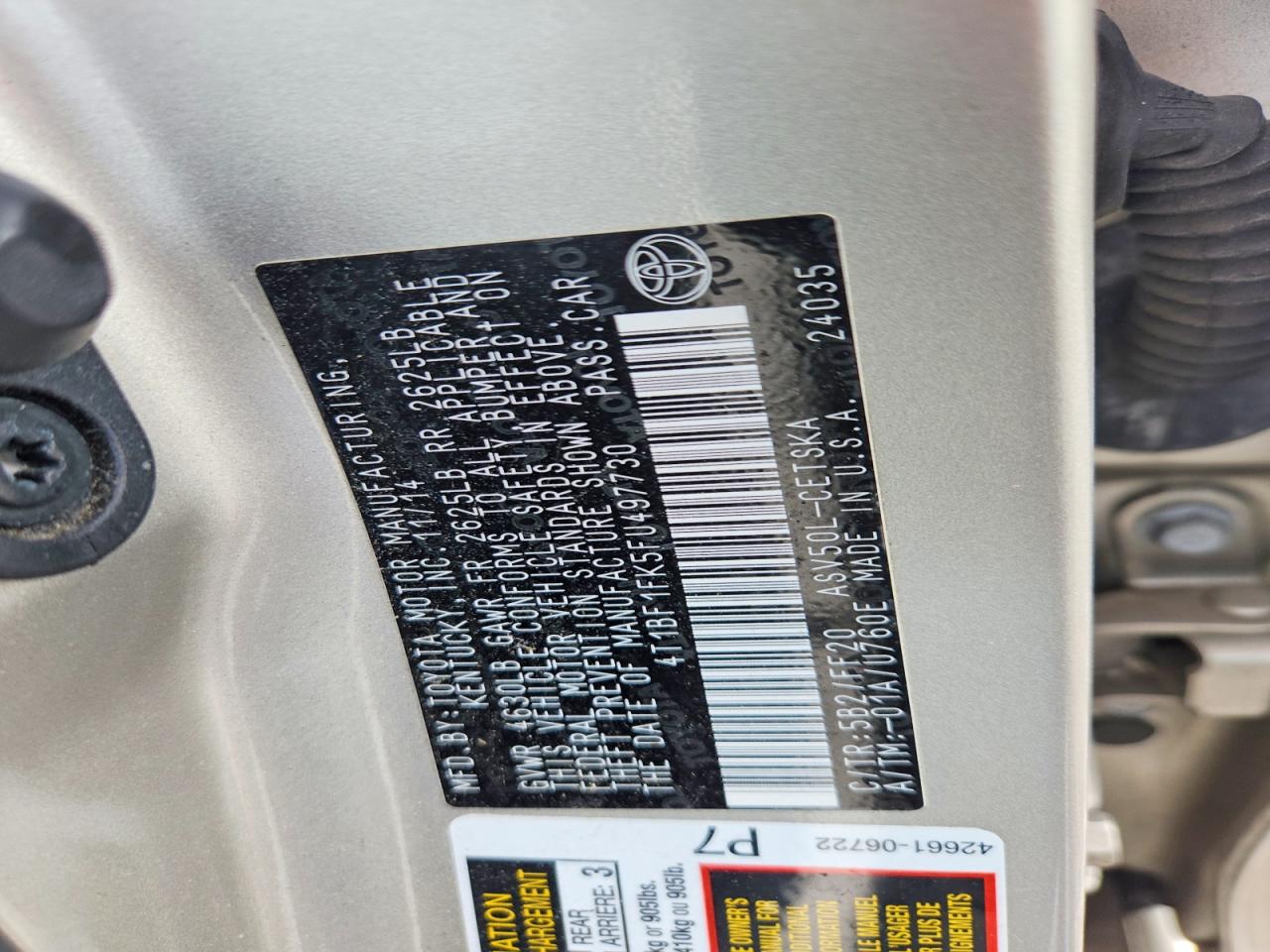 2015 Toyota Camry Se Tan vin: 4T1BF1FK5FU497730