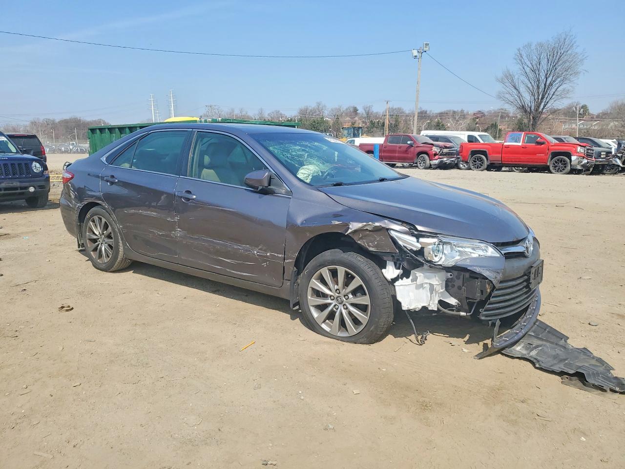2015 Toyota Camry Xle Gray vin: 4T1BF1FK5FU878056