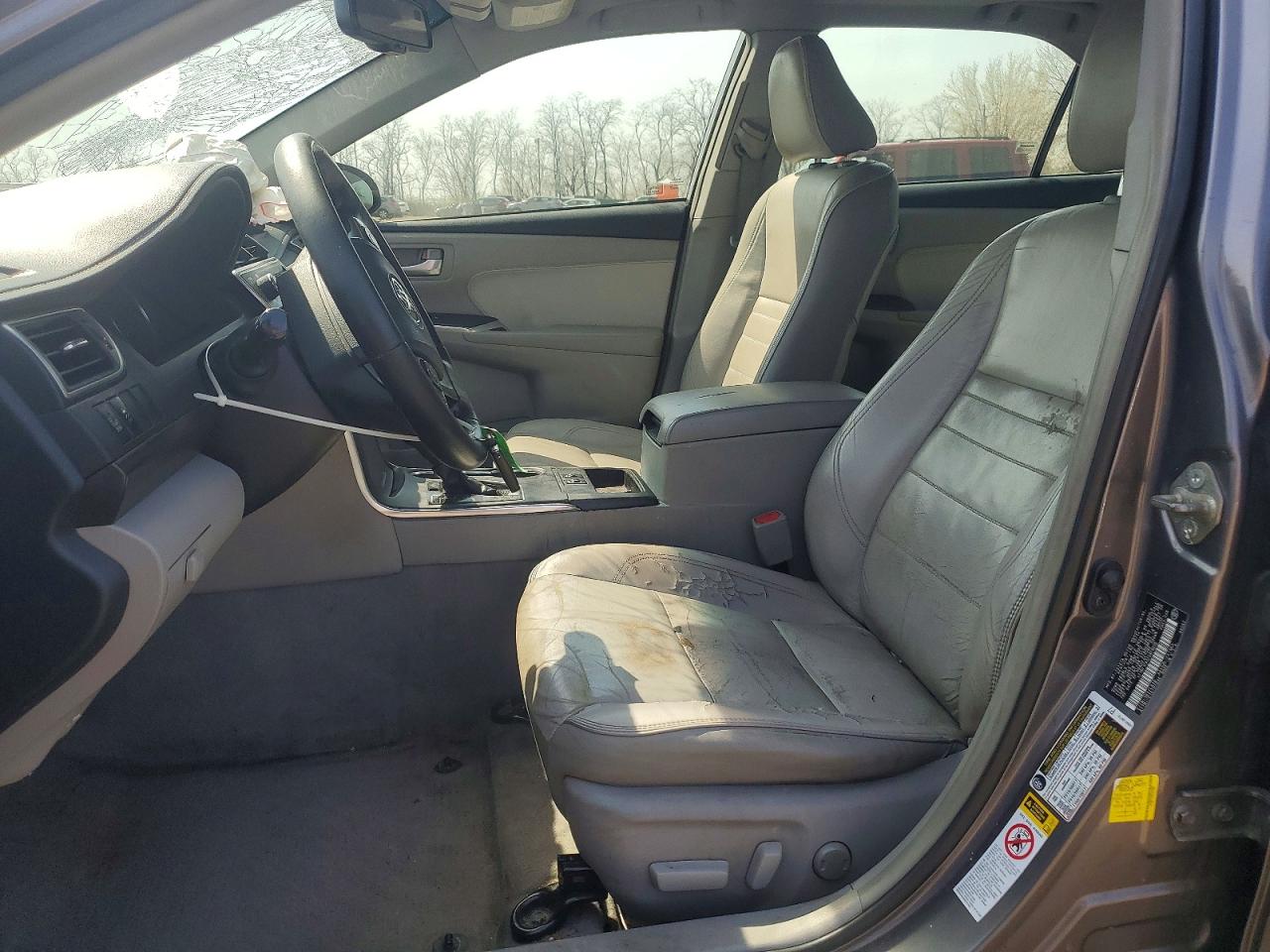 2015 Toyota Camry Xle Gray vin: 4T1BF1FK5FU878056