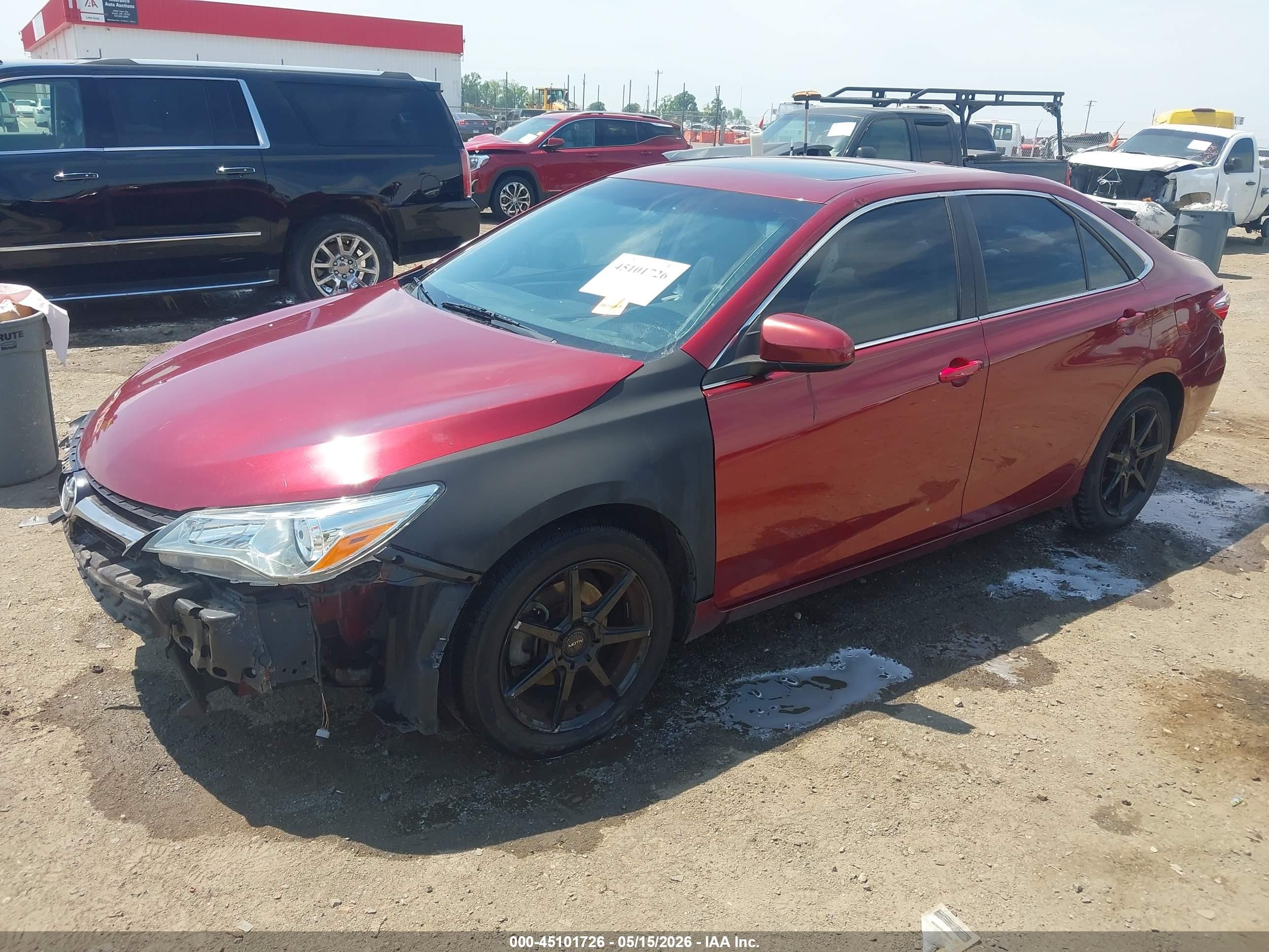 2015 Toyota Camry Se Red vin: 4T1BF1FK5FU882821