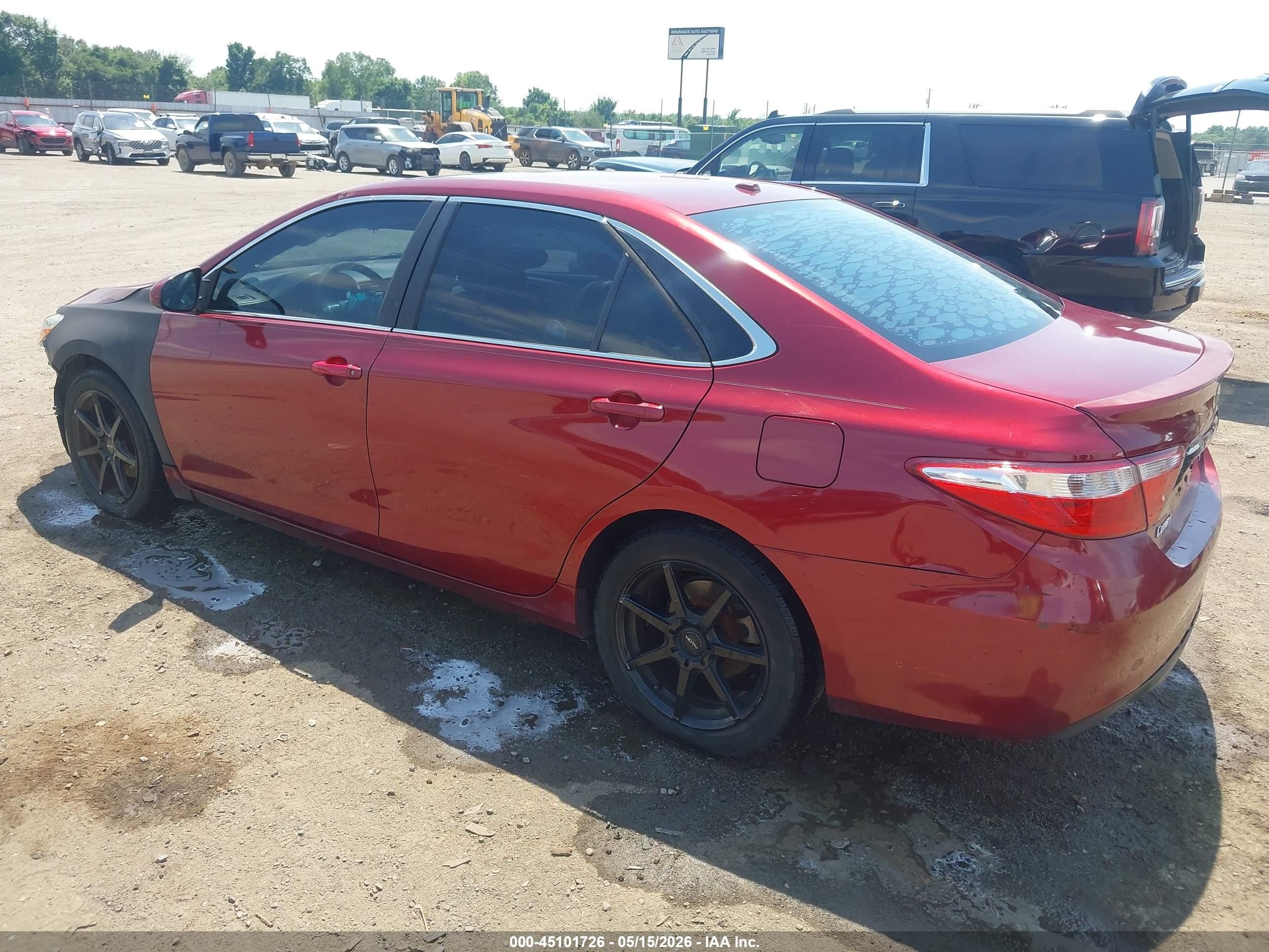 2015 Toyota Camry Se Red vin: 4T1BF1FK5FU882821