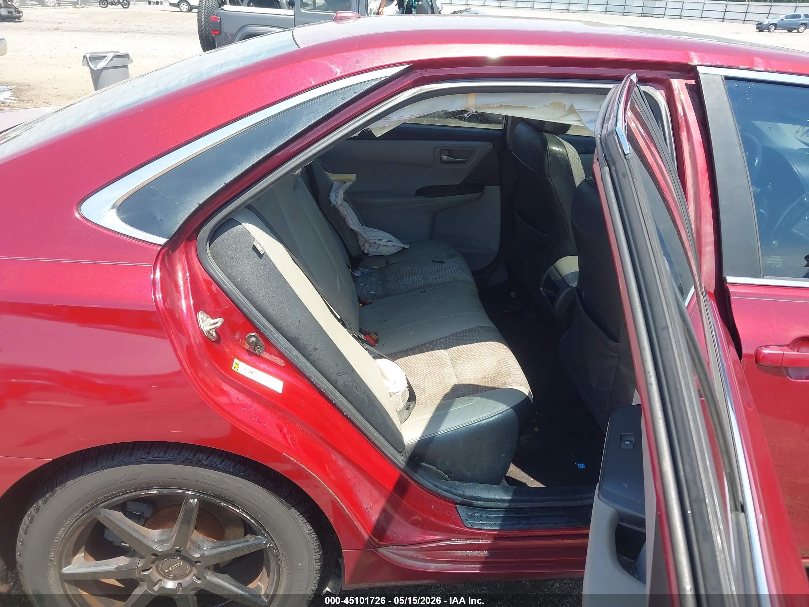 2015 Toyota Camry Se Red vin: 4T1BF1FK5FU882821
