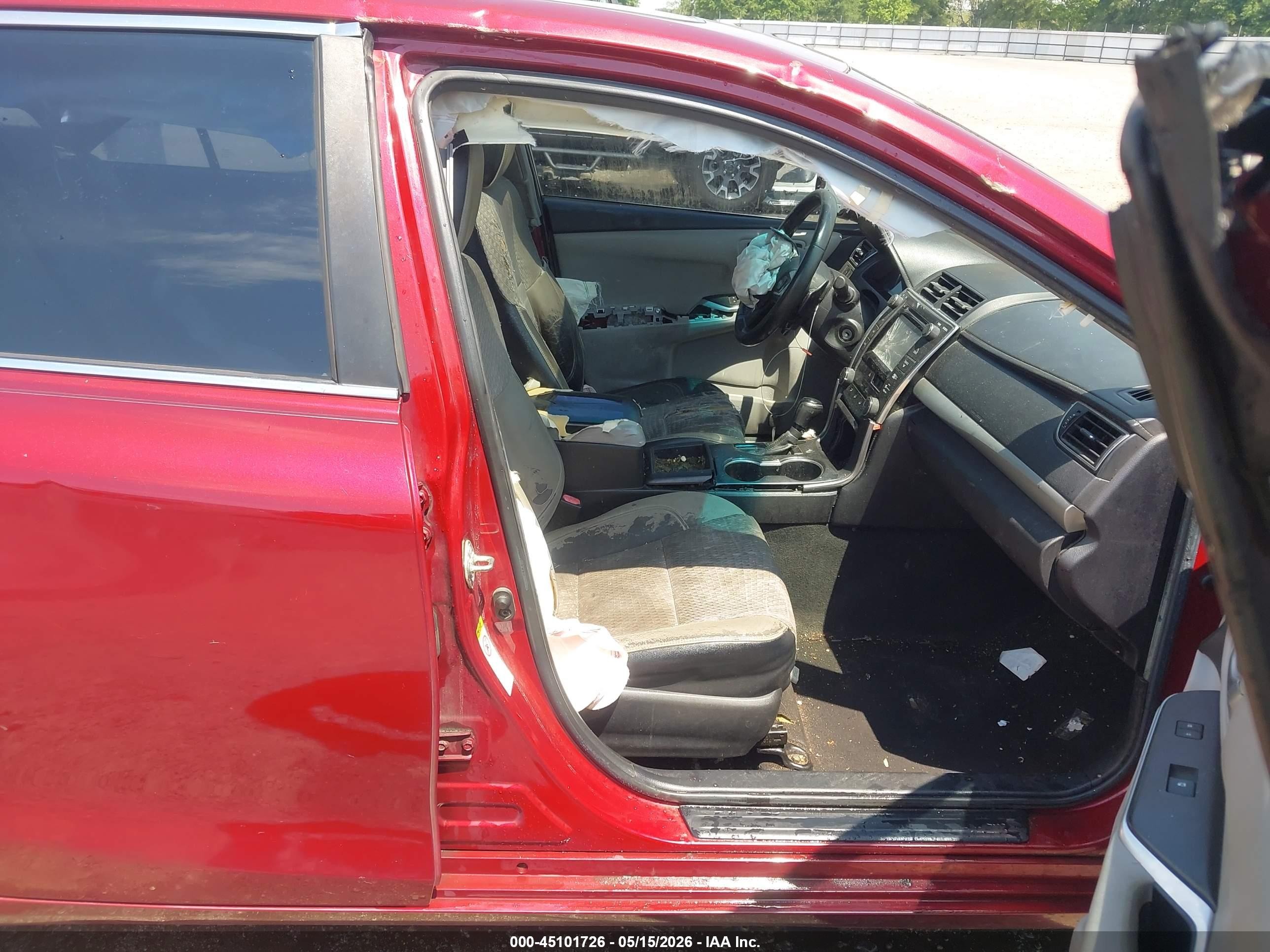 2015 Toyota Camry Se Red vin: 4T1BF1FK5FU882821