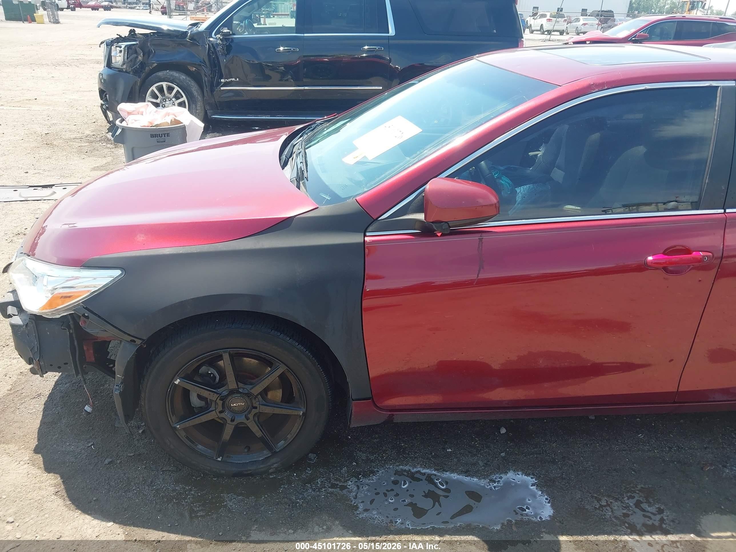 2015 Toyota Camry Se Red vin: 4T1BF1FK5FU882821