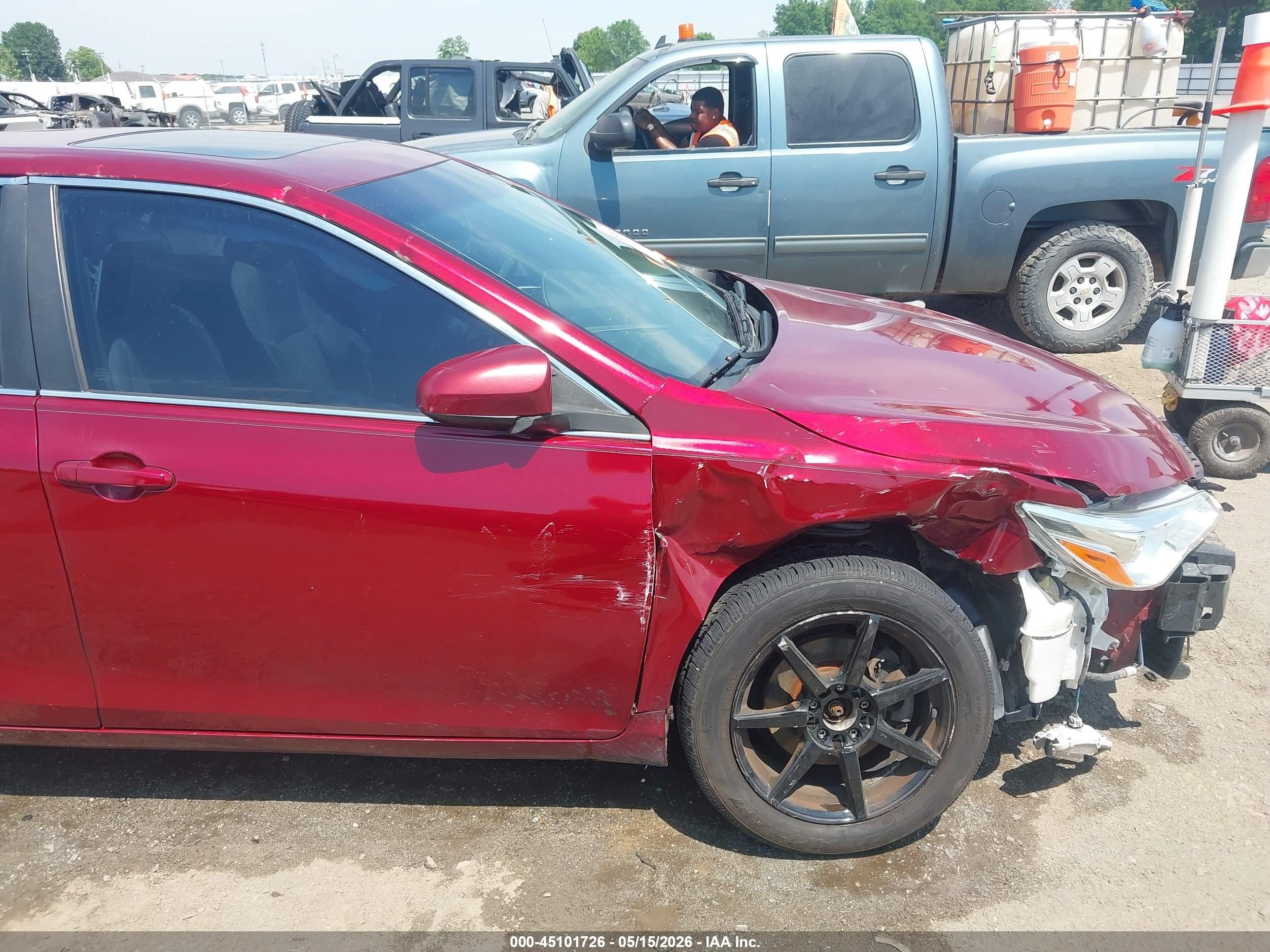 2015 Toyota Camry Se Red vin: 4T1BF1FK5FU882821