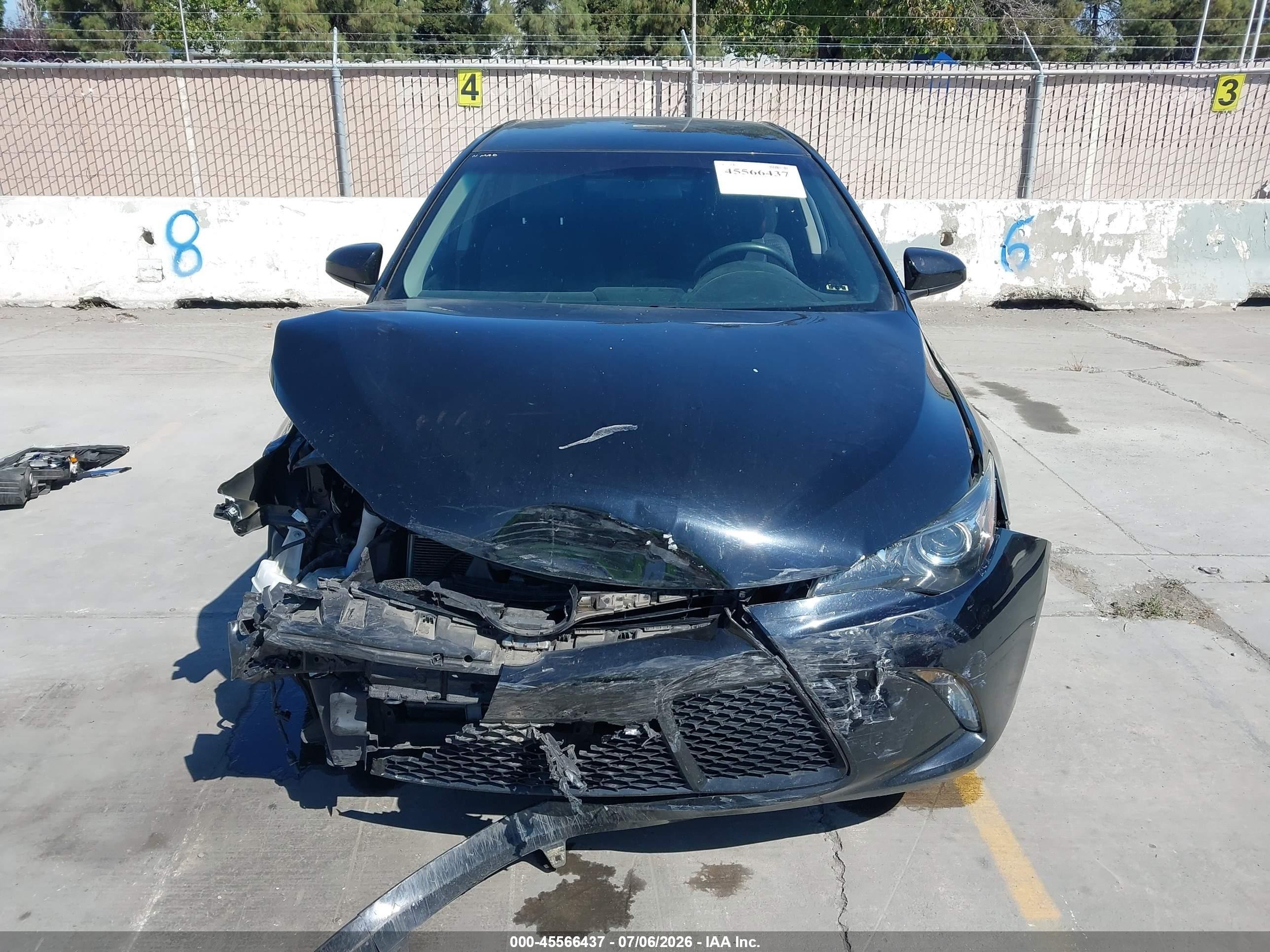 2015 Toyota Camry Se Black vin: 4T1BF1FK5FU886819