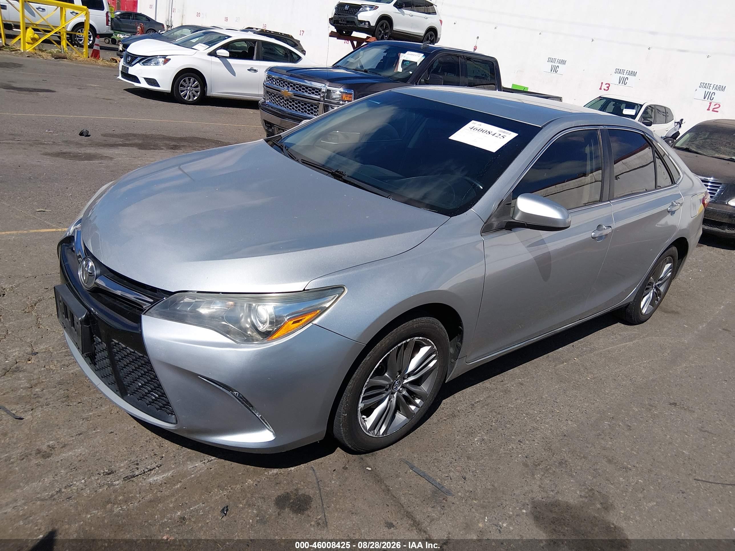 2015 Toyota Camry Se Silver vin: 4T1BF1FK5FU897626