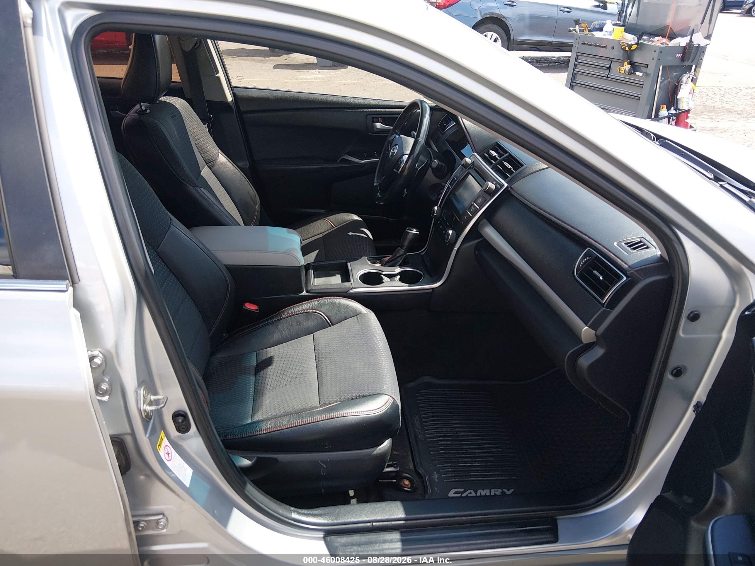 2015 Toyota Camry Se Silver vin: 4T1BF1FK5FU897626