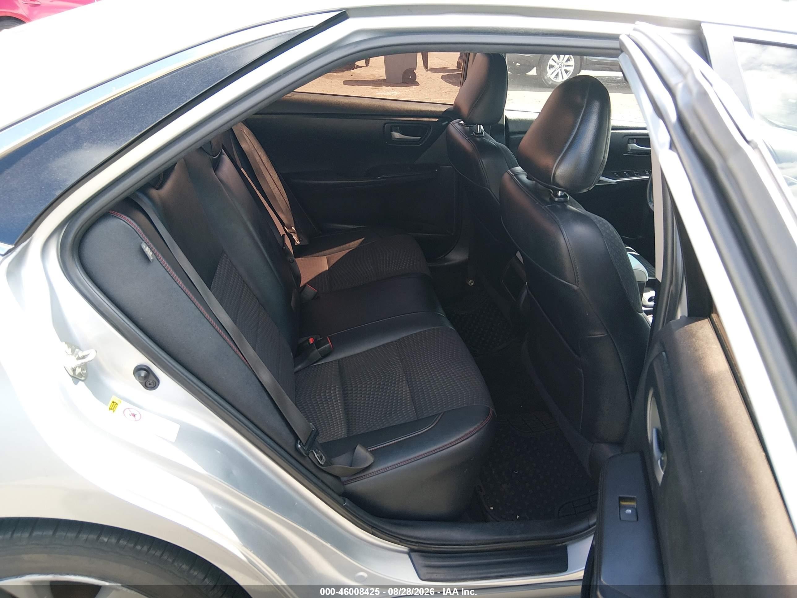 2015 Toyota Camry Se Silver vin: 4T1BF1FK5FU897626