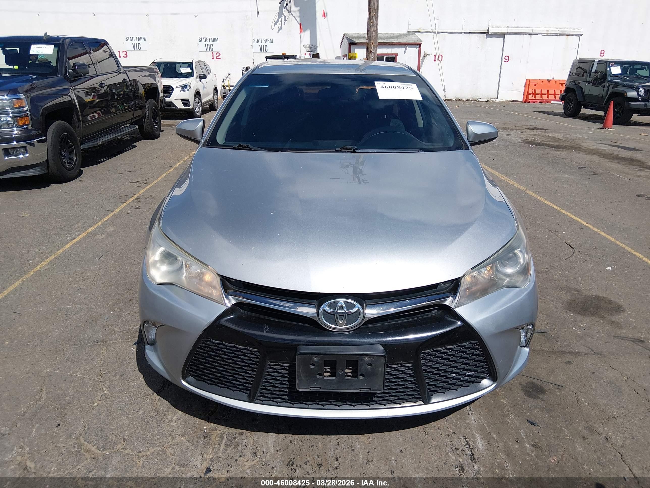 2015 Toyota Camry Se Silver vin: 4T1BF1FK5FU897626