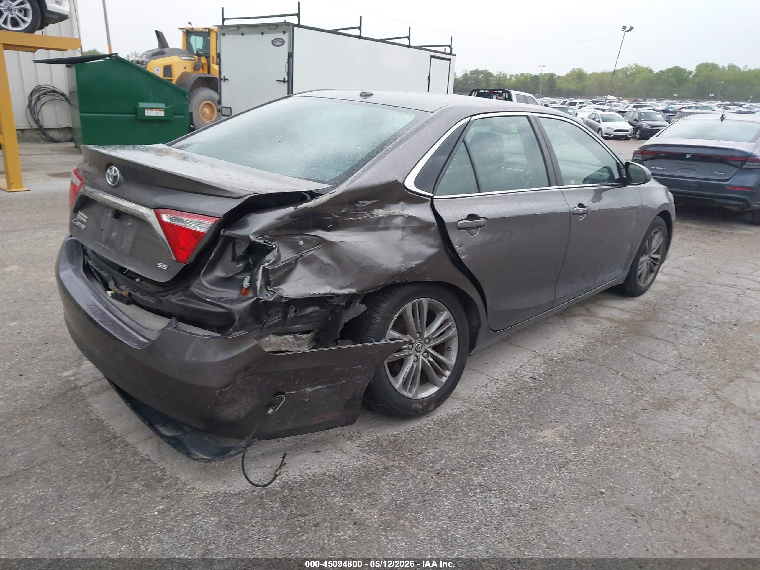 2015 Toyota Camry Se Gray vin: 4T1BF1FK5FU903795