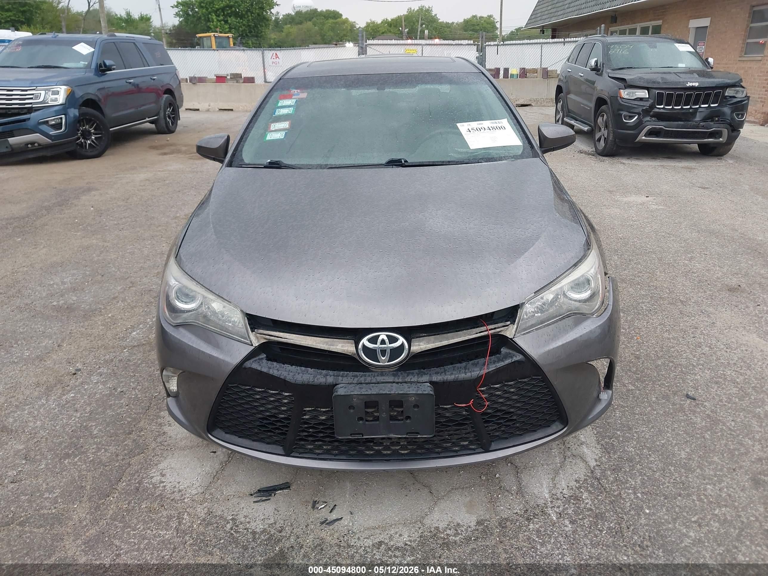 2015 Toyota Camry Se Gray vin: 4T1BF1FK5FU903795