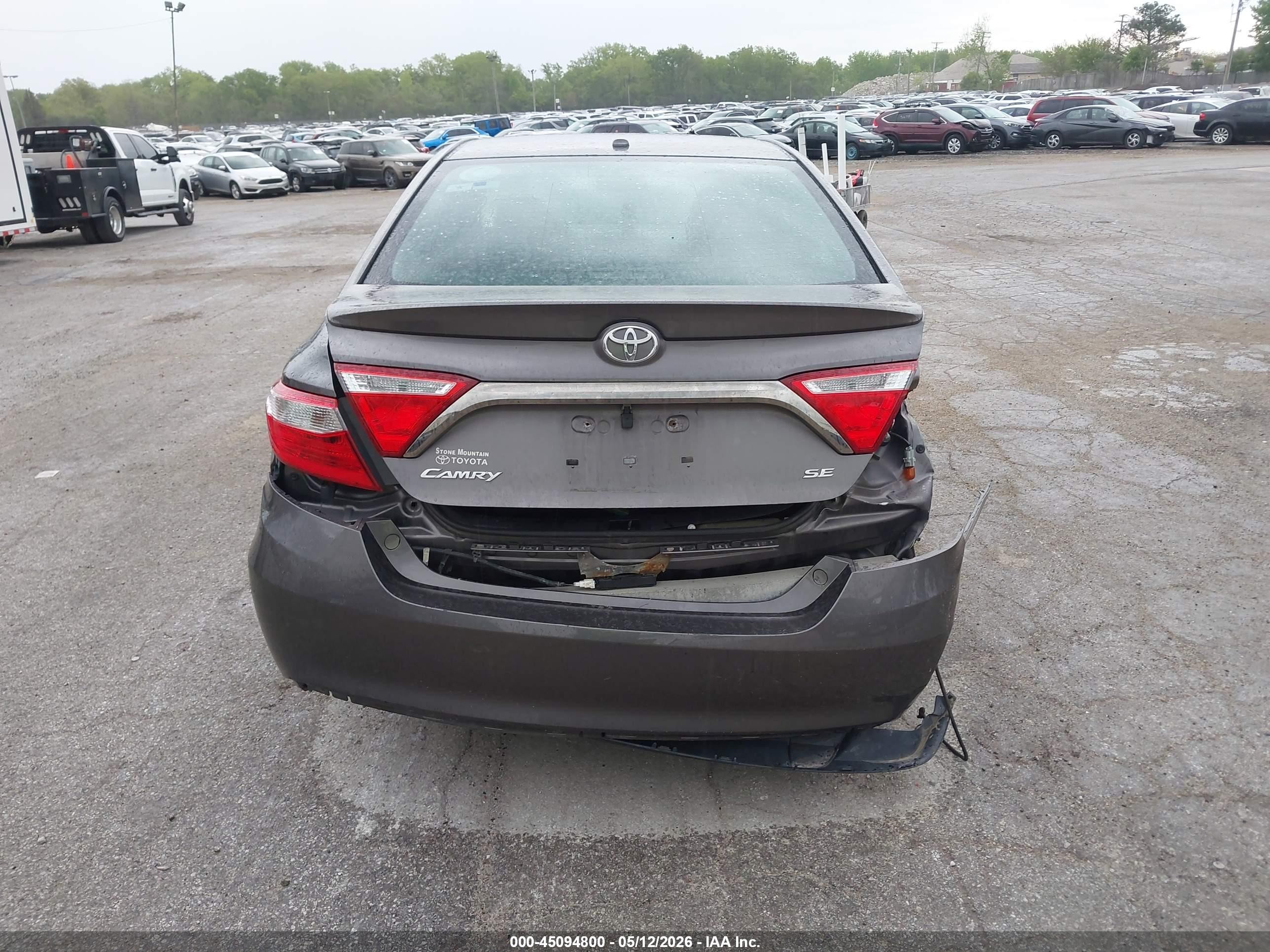 2015 Toyota Camry Se Gray vin: 4T1BF1FK5FU903795