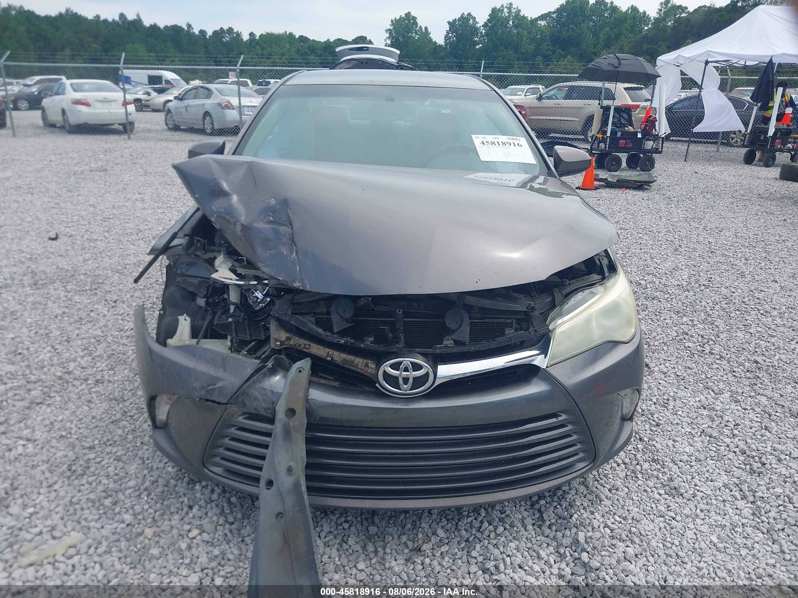 2015 Toyota Camry Le Gray vin: 4T1BF1FK5FU905207