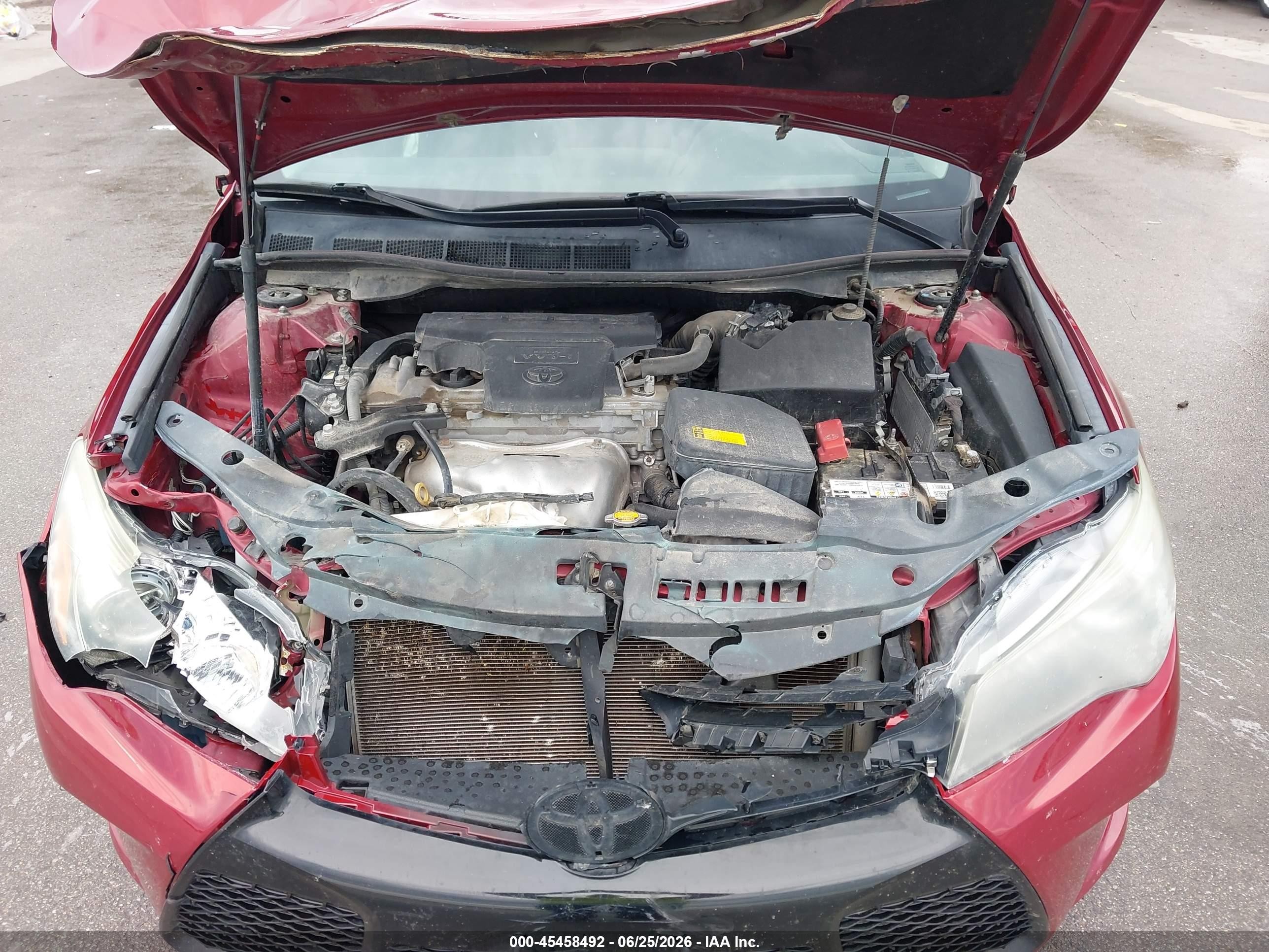 2015 Toyota Camry Se Red vin: 4T1BF1FK5FU916269