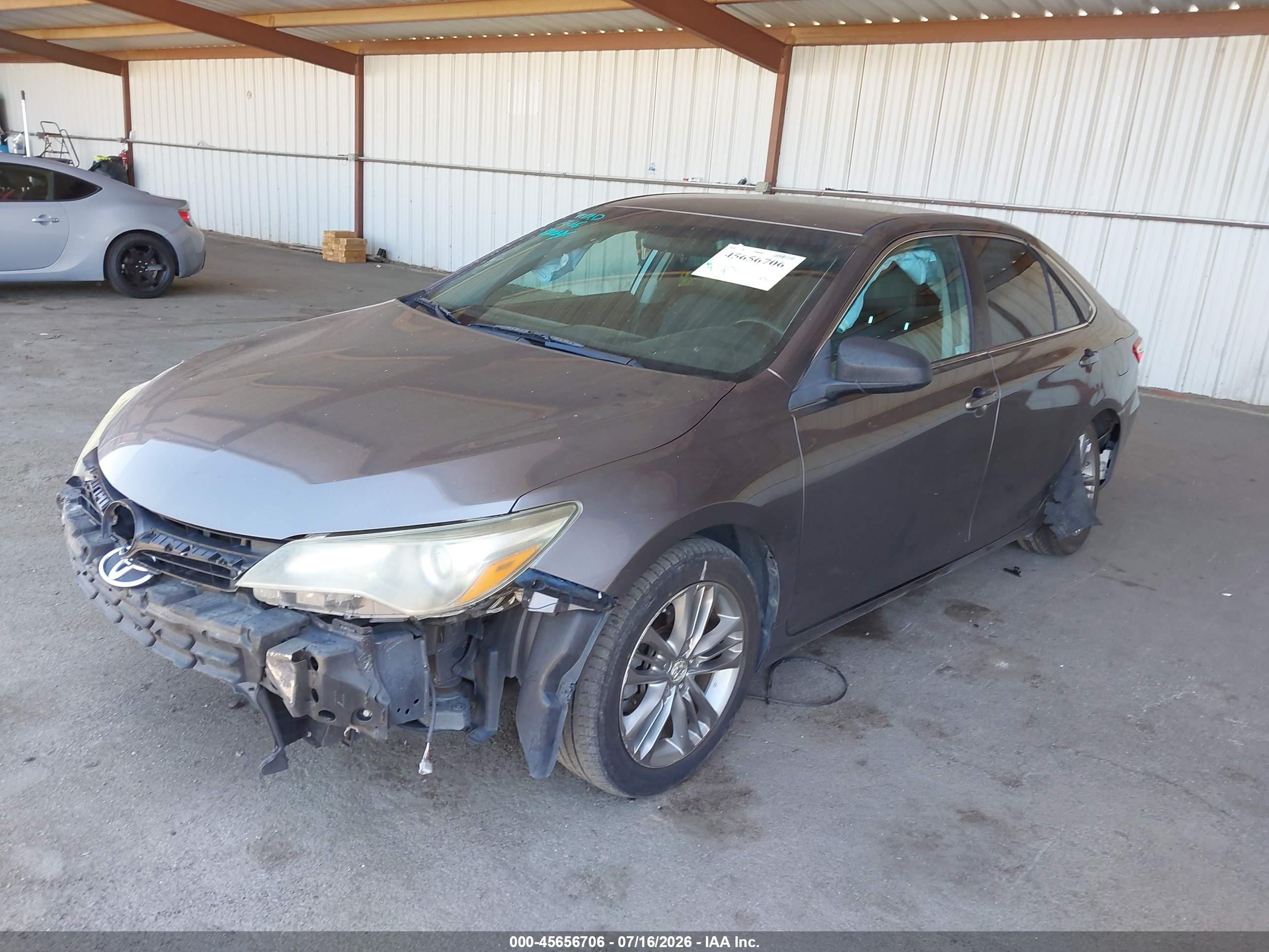 2015 Toyota Camry Se Серый vin: 4T1BF1FK5FU941091