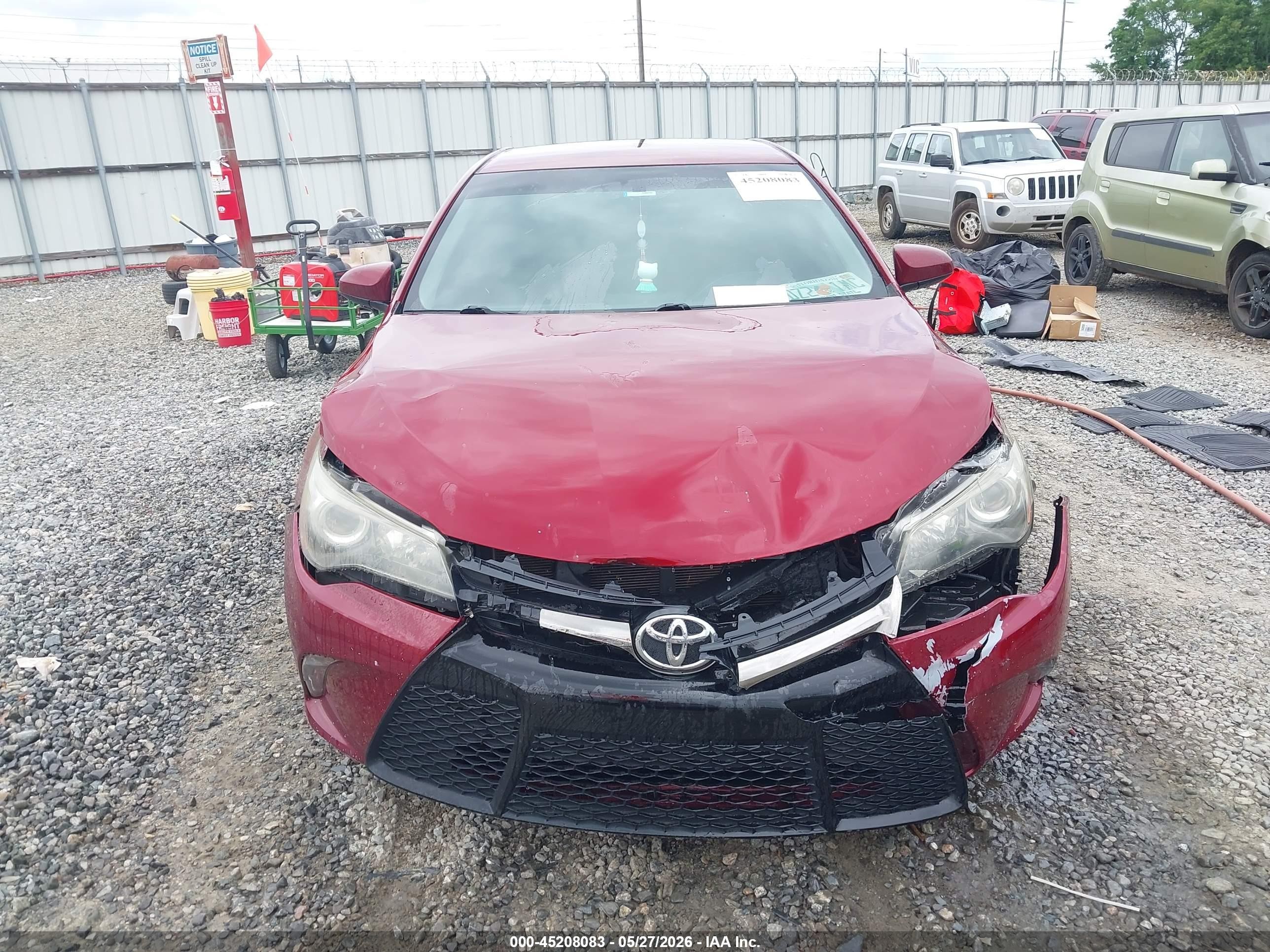2015 Toyota Camry Xse Maroon vin: 4T1BF1FK5FU941639