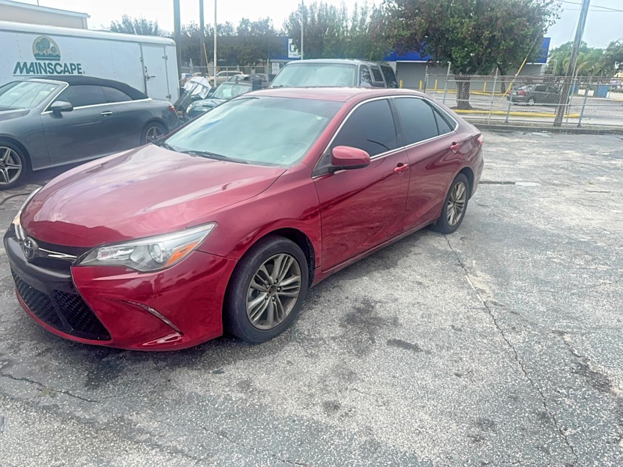 2015 Toyota Camry Se Темно-бордовый vin: 4T1BF1FK5FU948459