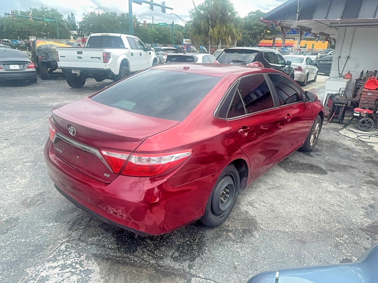 2015 Toyota Camry Se Темно-бордовый vin: 4T1BF1FK5FU948459