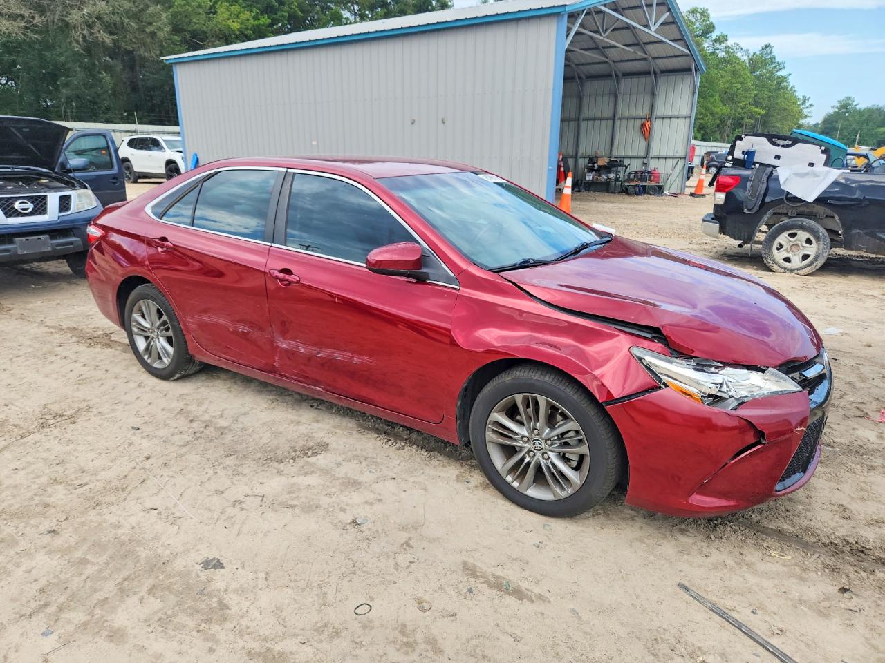 2015 Toyota Camry Se Красный vin: 4T1BF1FK5FU960823
