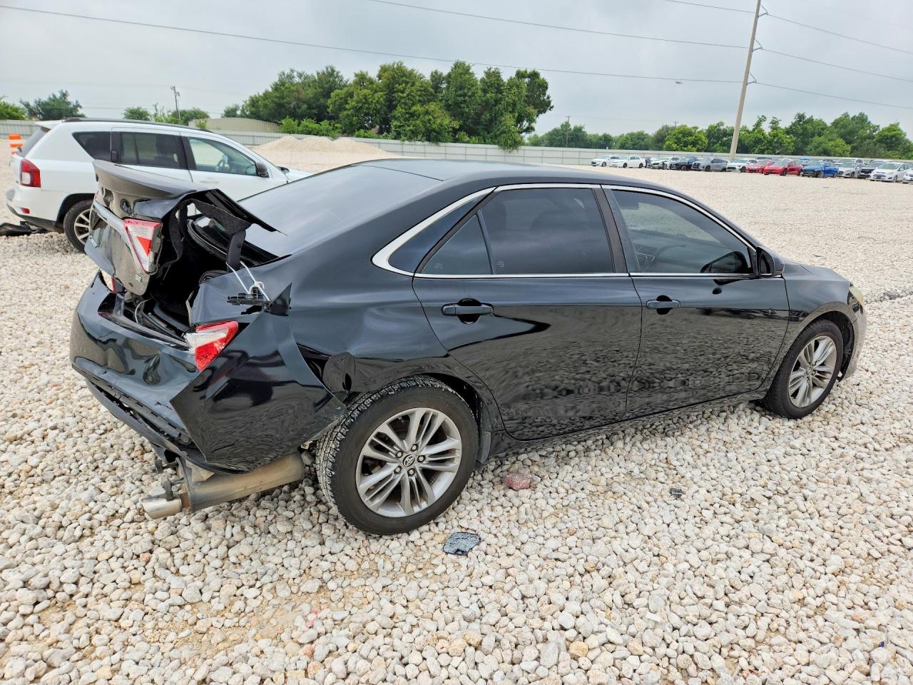 2015 Toyota Camry Se Black vin: 4T1BF1FK5FU970431