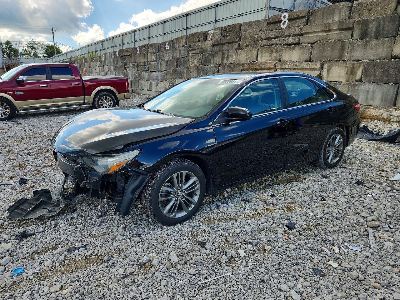 2015 Toyota Camry Se Черный vin: 4T1BF1FK5FU980375
