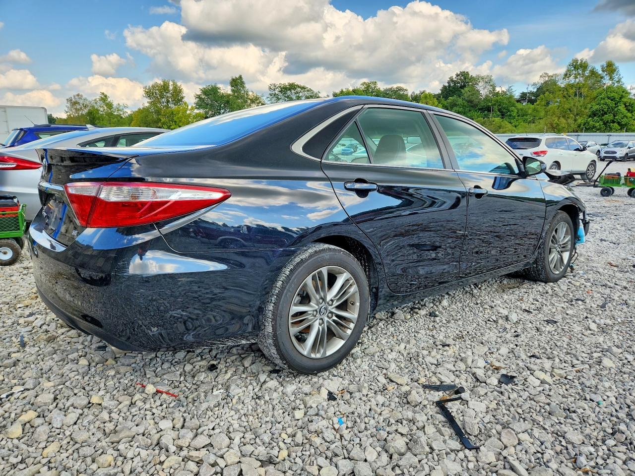 2015 Toyota Camry Se Black vin: 4T1BF1FK5FU980375