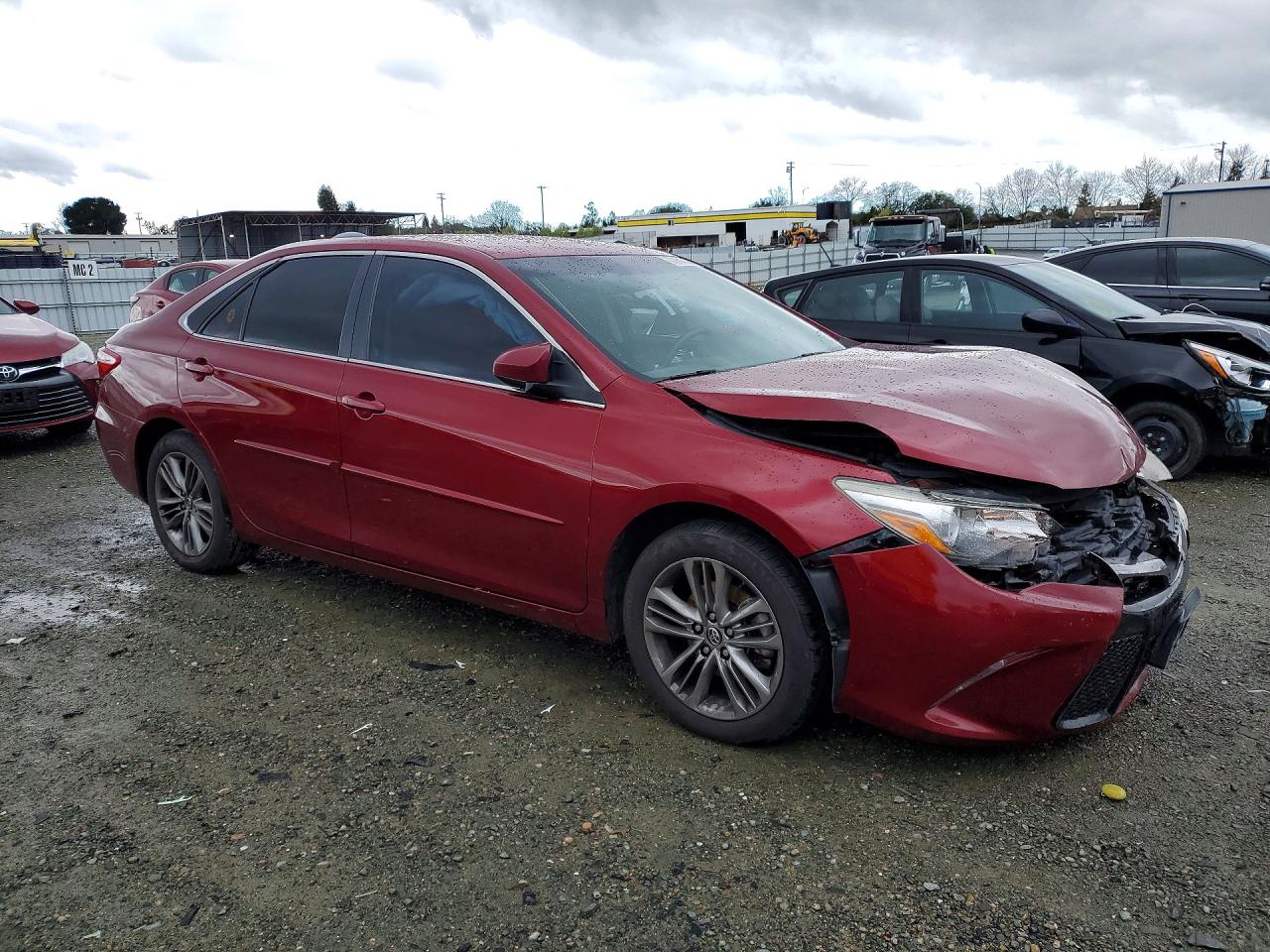 2015 Toyota Camry Se Burgundy vin: 4T1BF1FK5FU992672