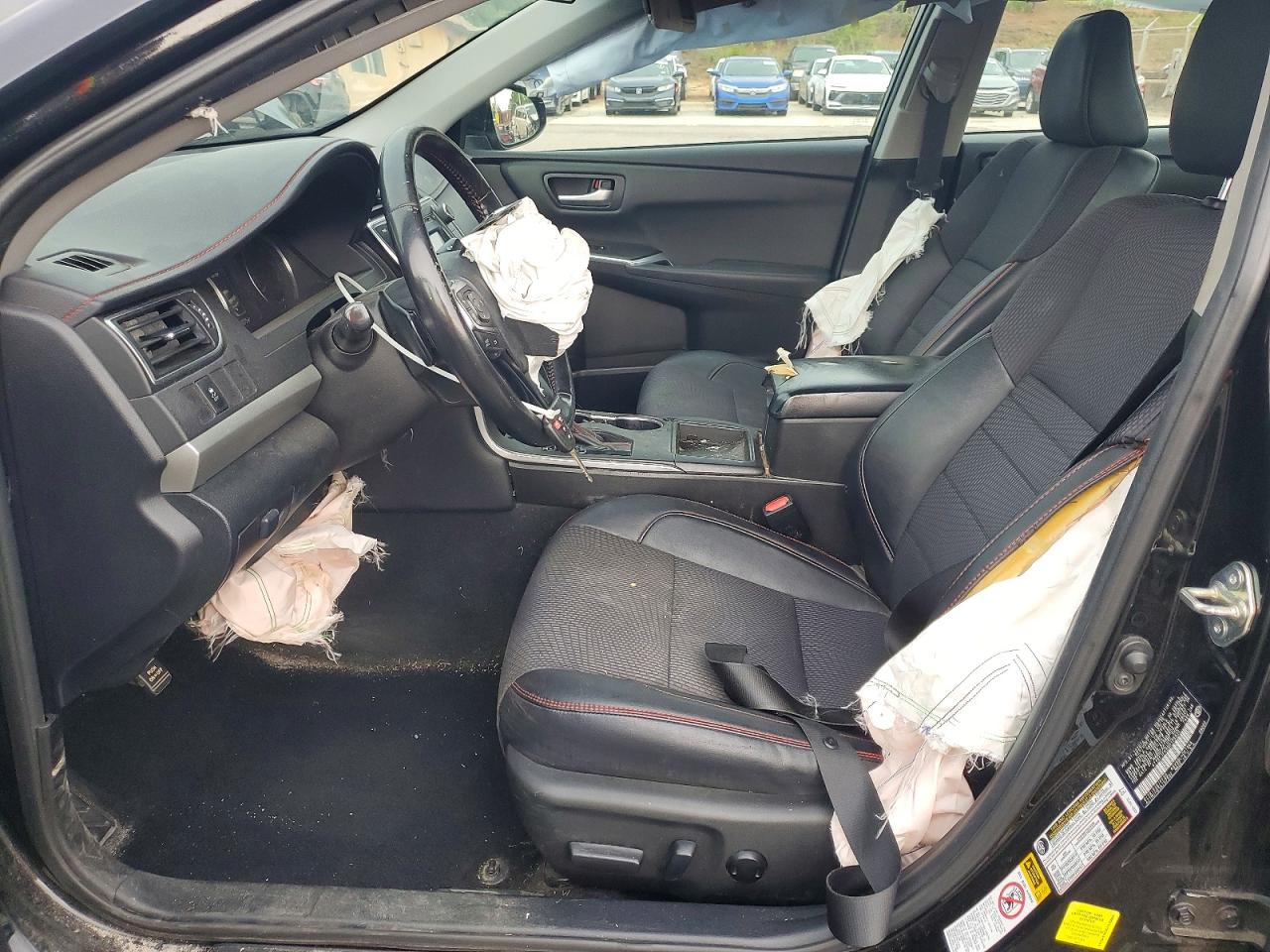 2016 Toyota Camry Se Black vin: 4T1BF1FK5GU125936
