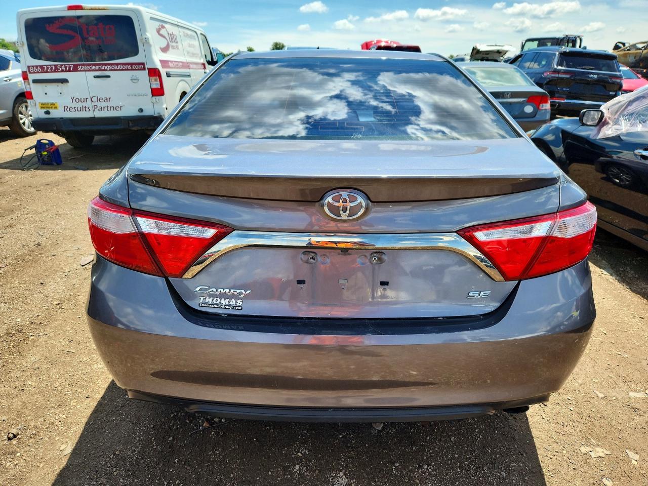 2016 Toyota Camry Se Gray vin: 4T1BF1FK5GU505410