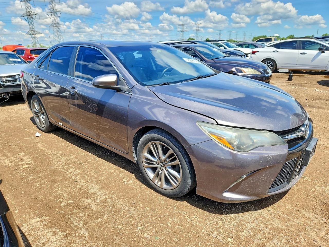 2016 Toyota Camry Se Gray vin: 4T1BF1FK5GU505410