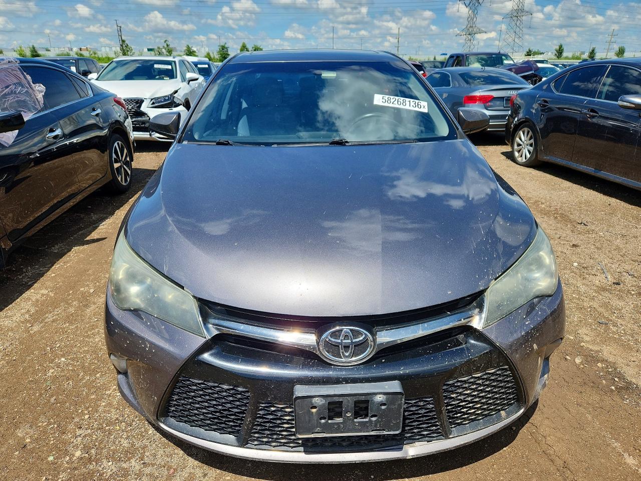 2016 Toyota Camry Se Gray vin: 4T1BF1FK5GU505410