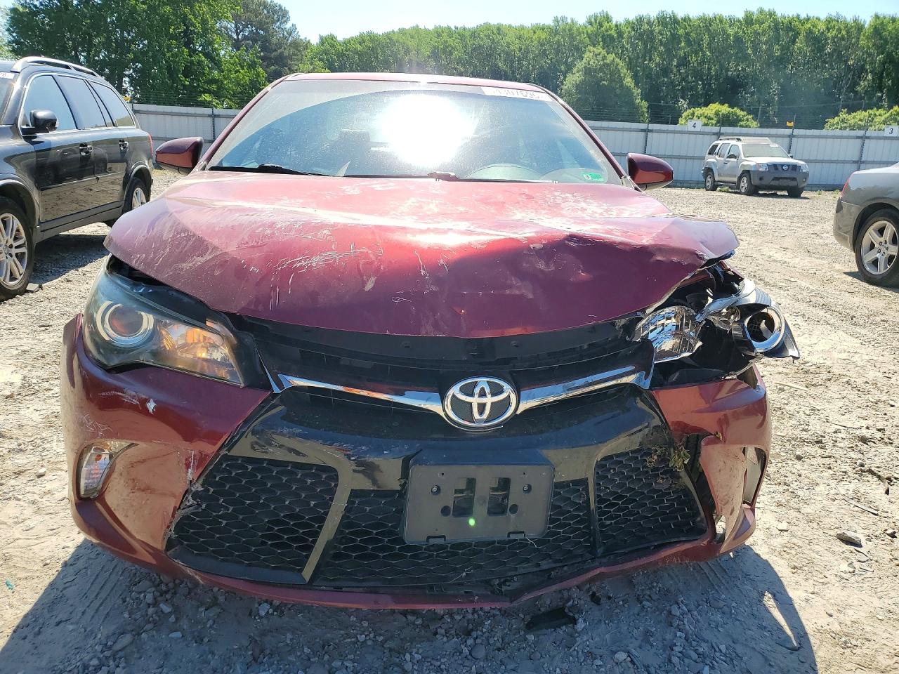 2017 Toyota Camry Se Red vin: 4T1BF1FK5HU619005