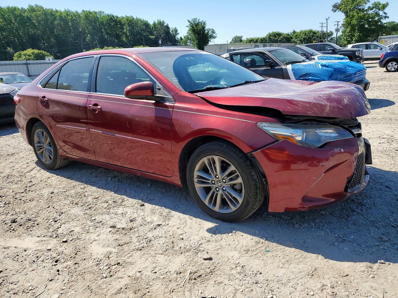 2017 Toyota Camry Se Red vin: 4T1BF1FK5HU619005
