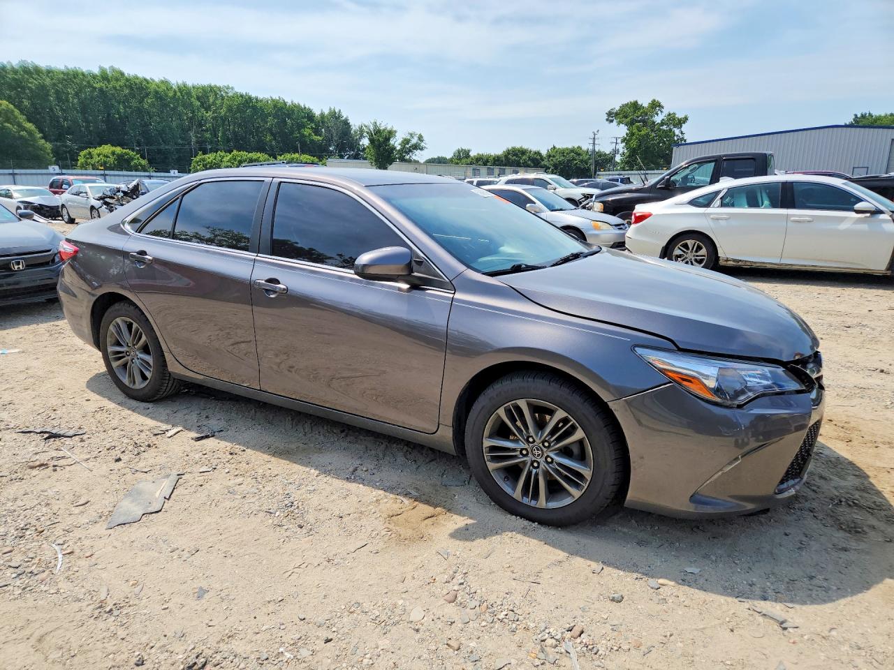 2017 Toyota Camry Se Серый vin: 4T1BF1FK5HU803487