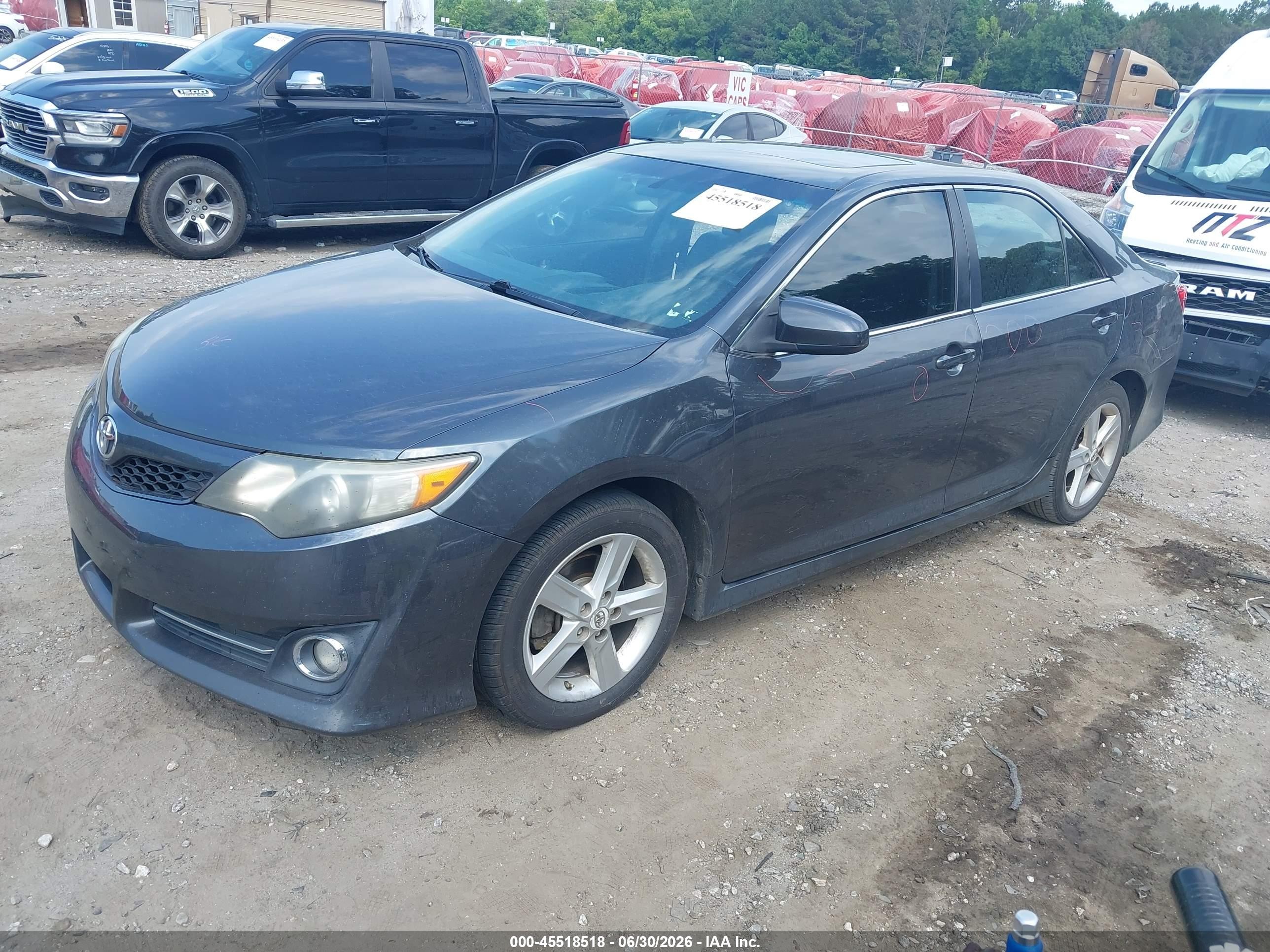 2012 Toyota Camry Se Gray vin: 4T1BF1FK6CU010188