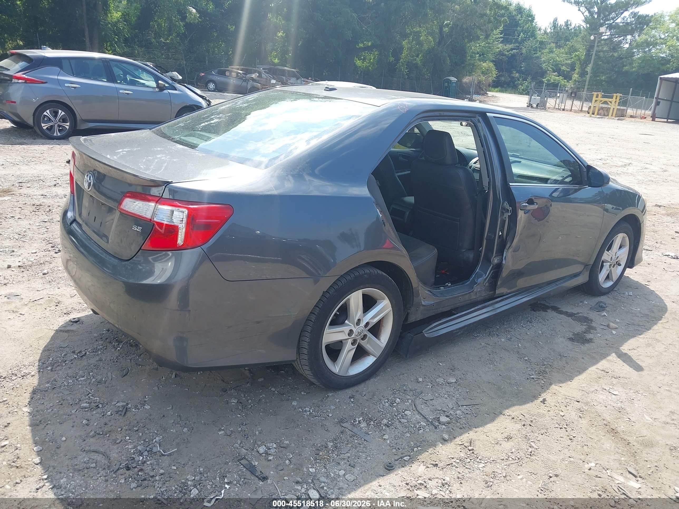2012 Toyota Camry Se Gray vin: 4T1BF1FK6CU010188