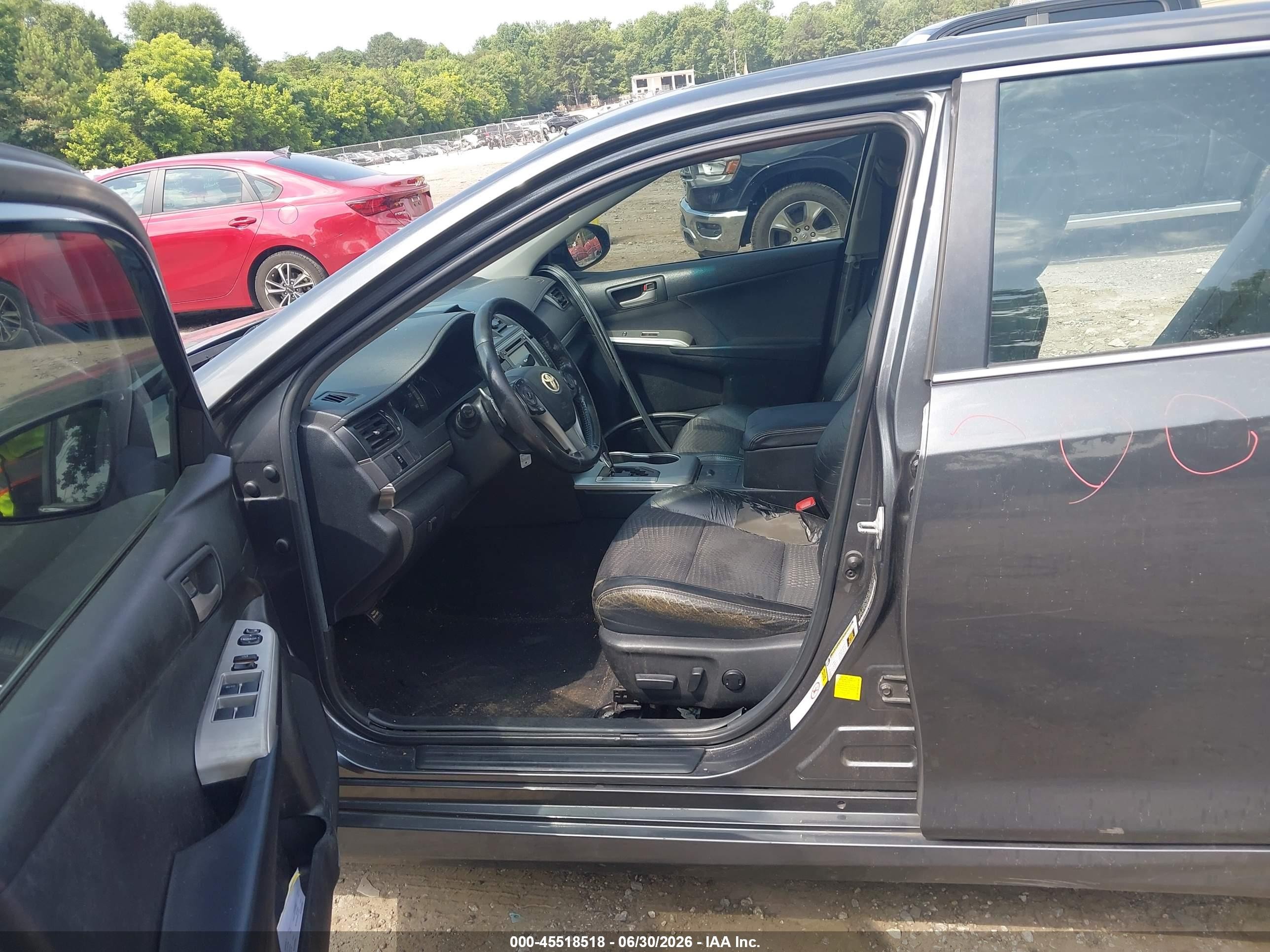 2012 Toyota Camry Se Gray vin: 4T1BF1FK6CU010188
