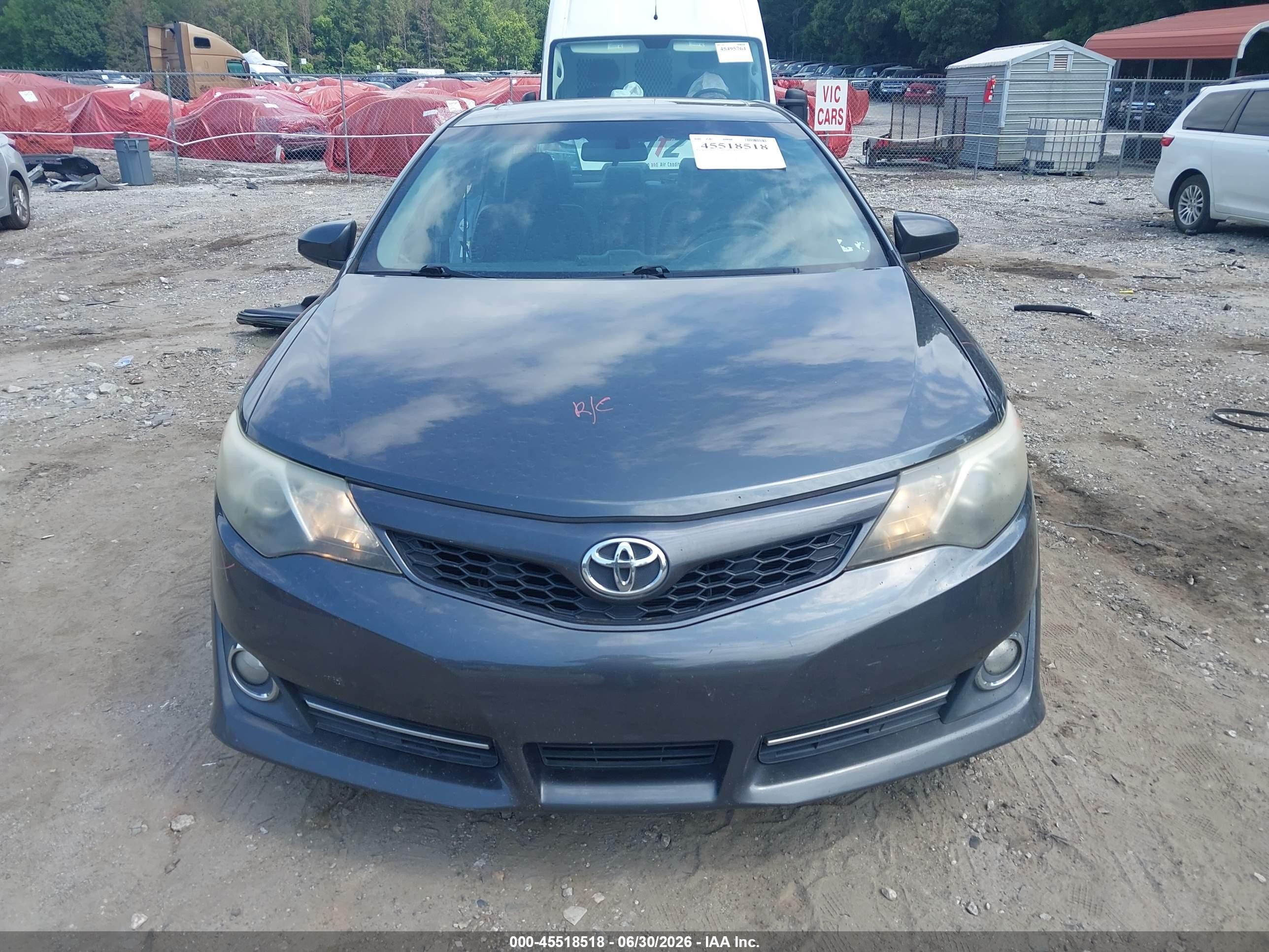 2012 Toyota Camry Se Gray vin: 4T1BF1FK6CU010188
