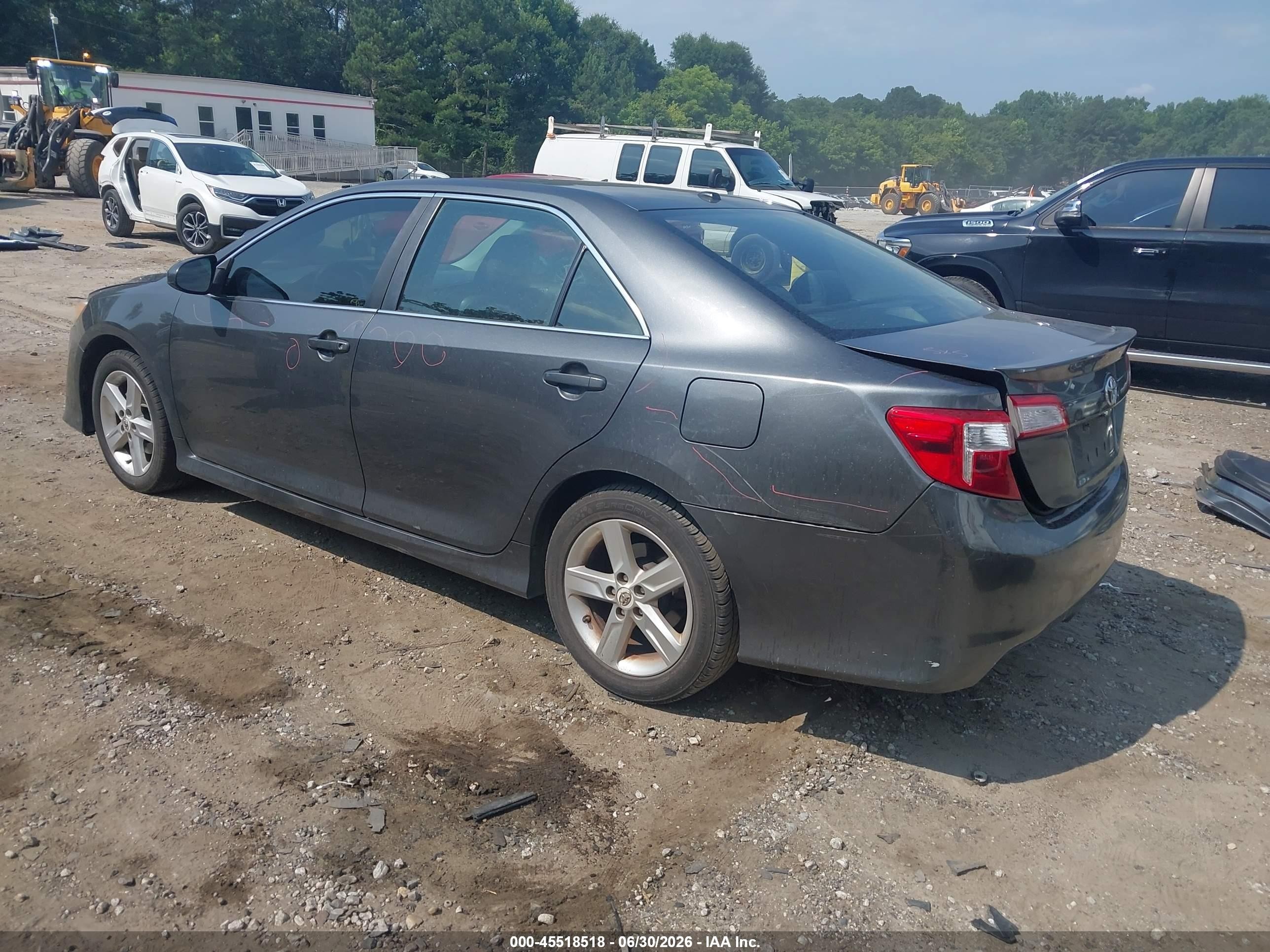 2012 Toyota Camry Se Gray vin: 4T1BF1FK6CU010188