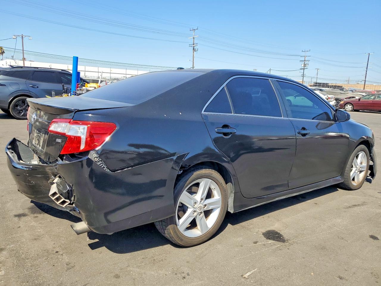 2012 Toyota Camry Se Black vin: 4T1BF1FK6CU014998