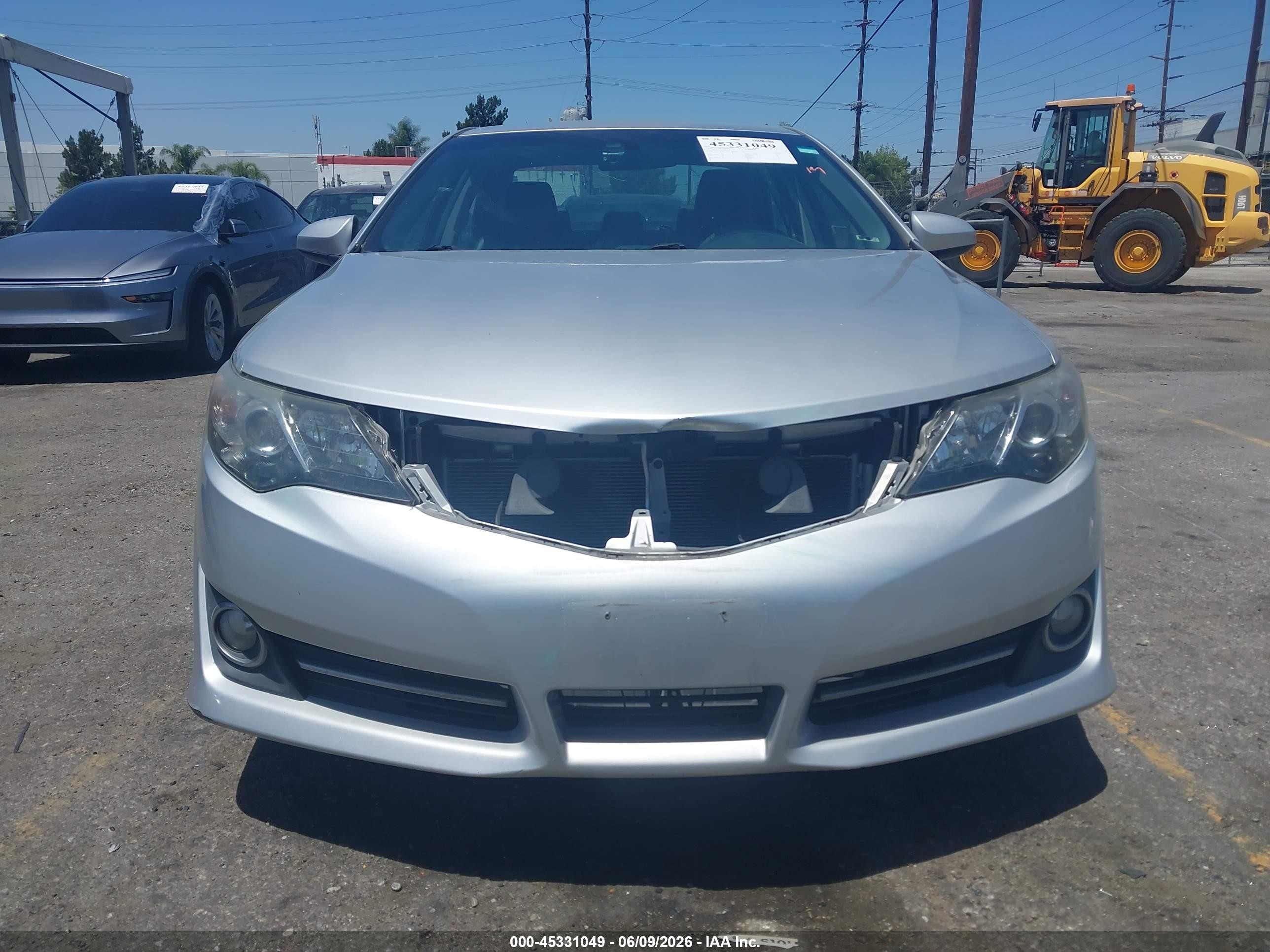 2012 Toyota Camry Se Silver vin: 4T1BF1FK6CU026875