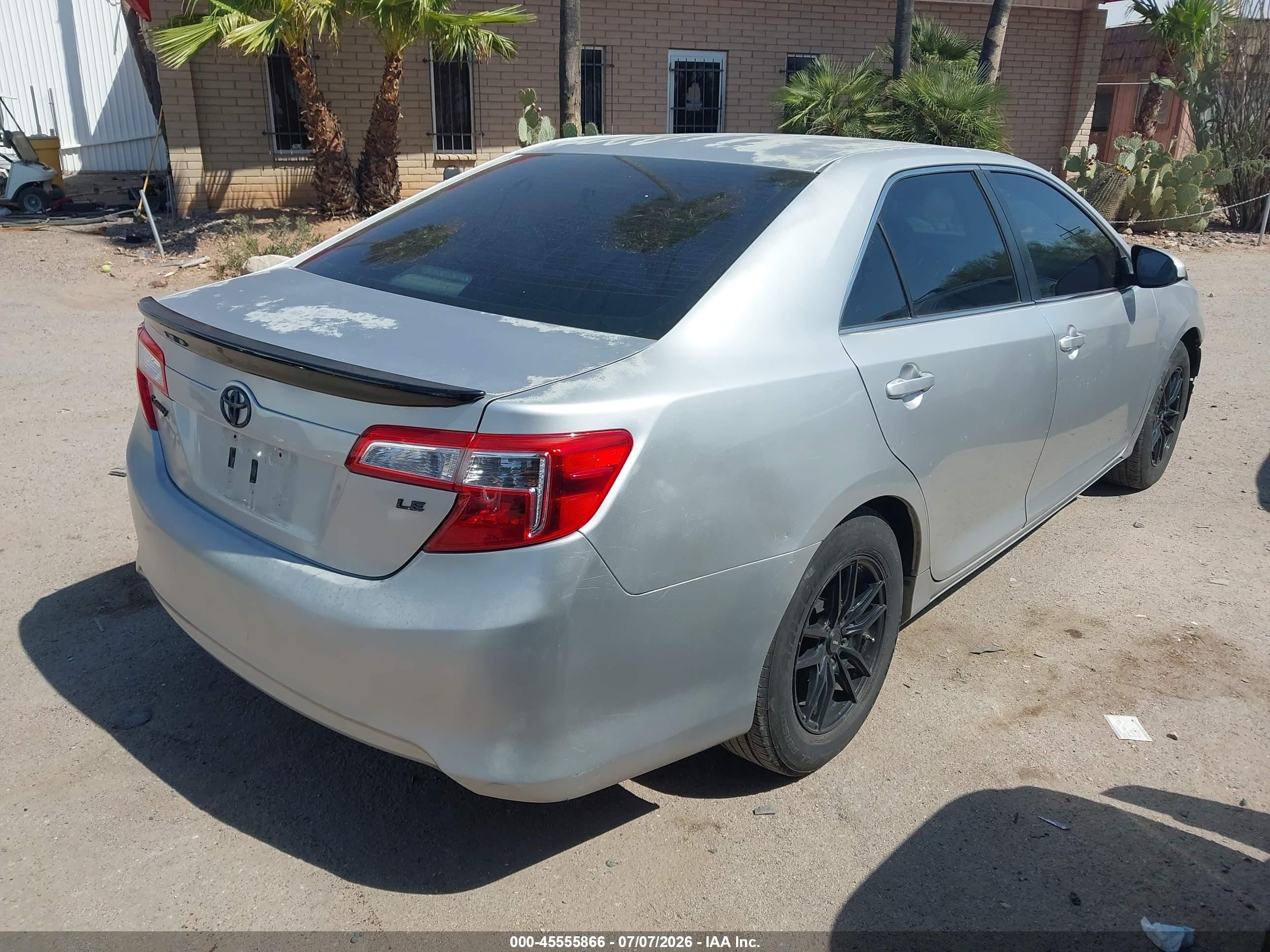 2012 Toyota Camry Le Silver vin: 4T1BF1FK6CU028237