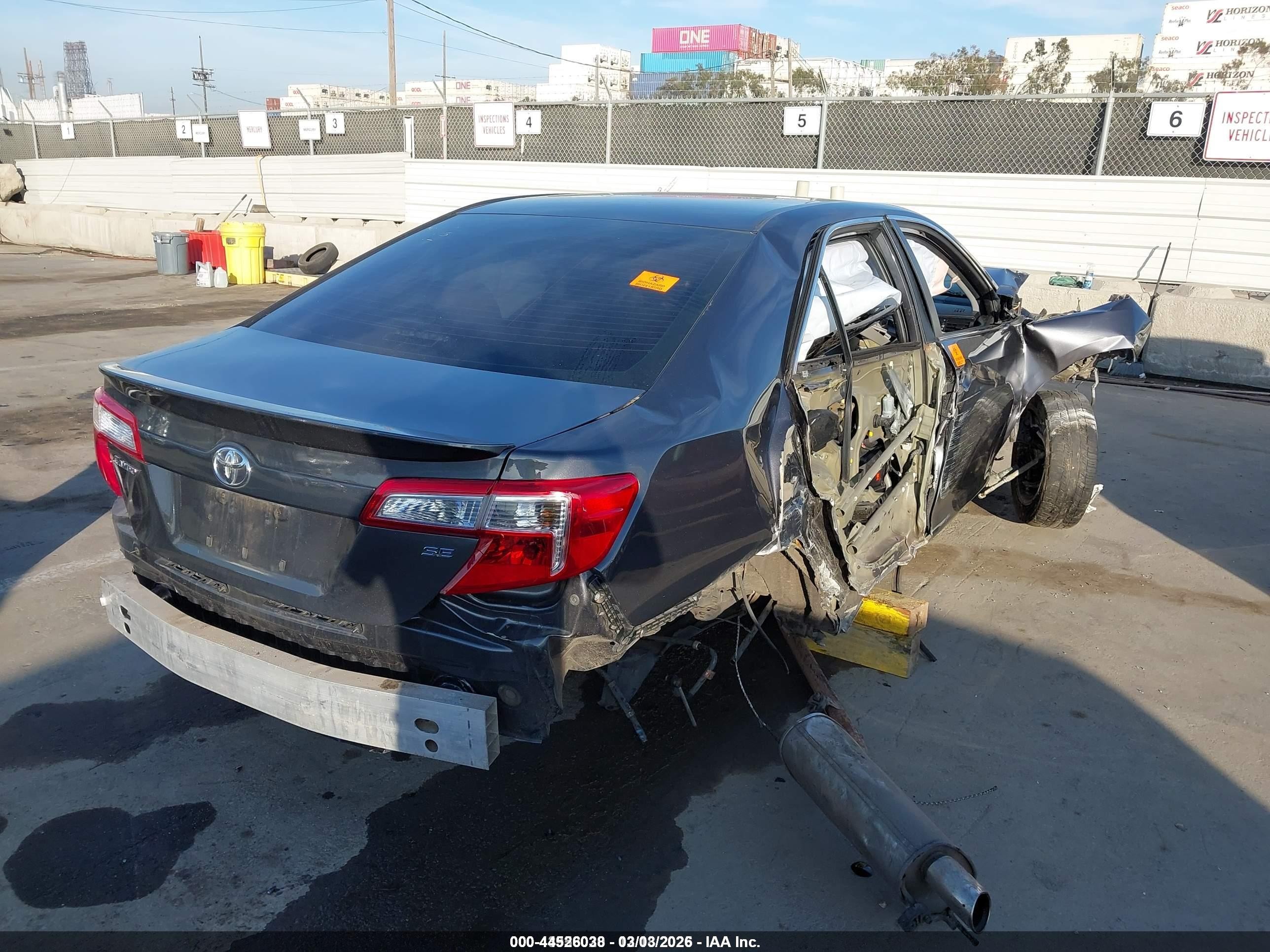 2012 Toyota Camry Se Gray vin: 4T1BF1FK6CU045913