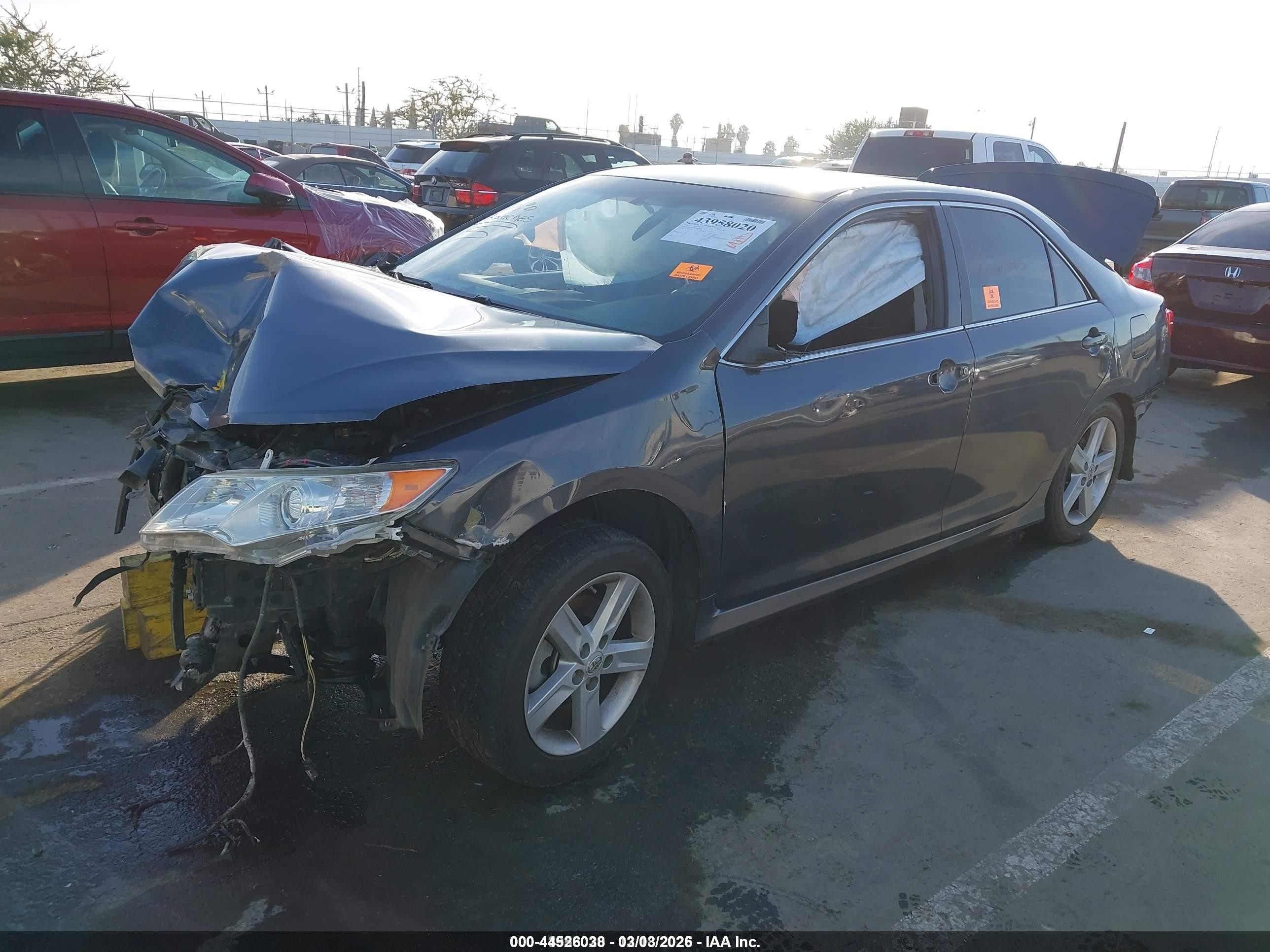 2012 Toyota Camry Se Gray vin: 4T1BF1FK6CU045913