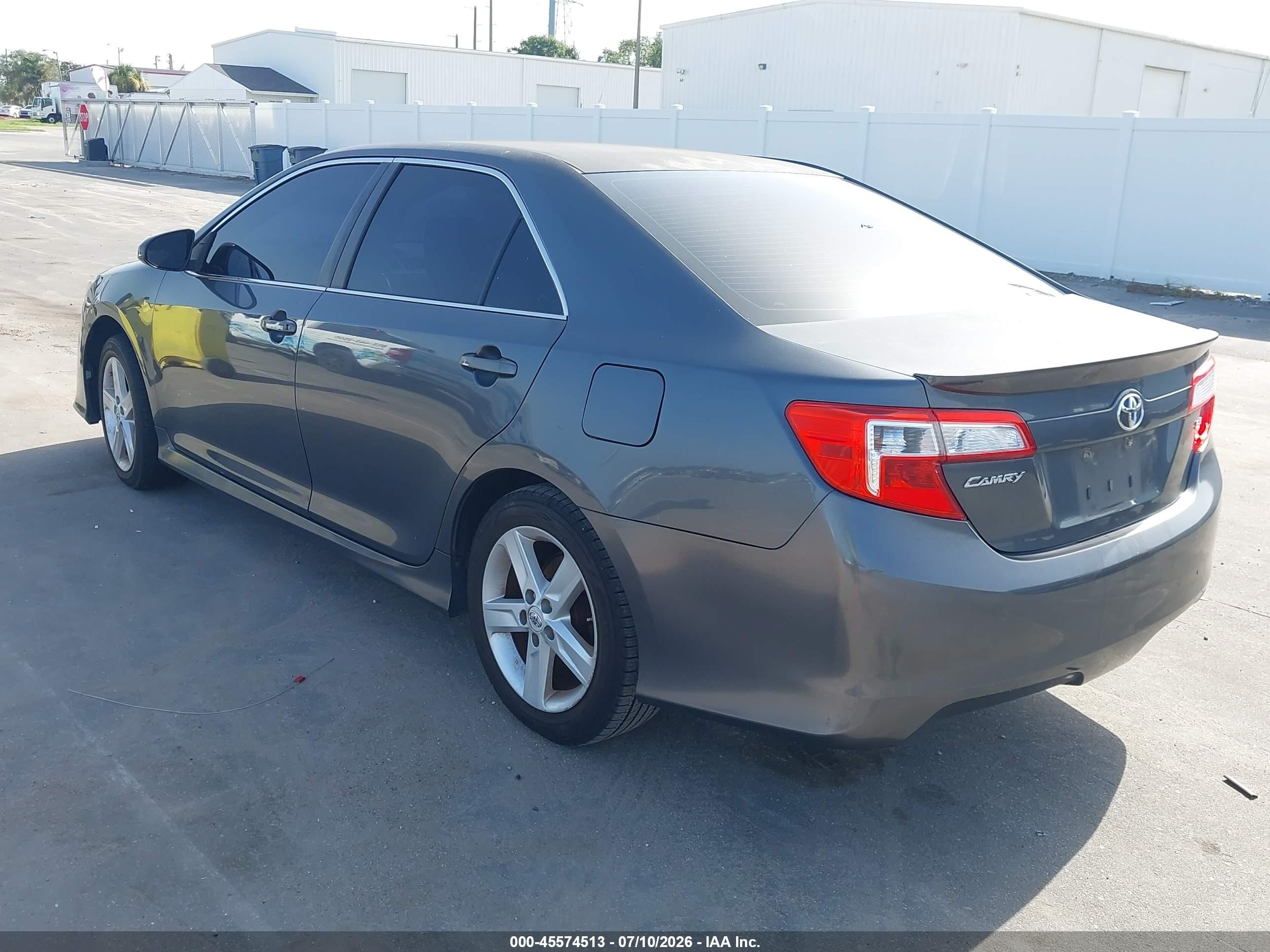 2012 Toyota Camry Se Gray vin: 4T1BF1FK6CU048438