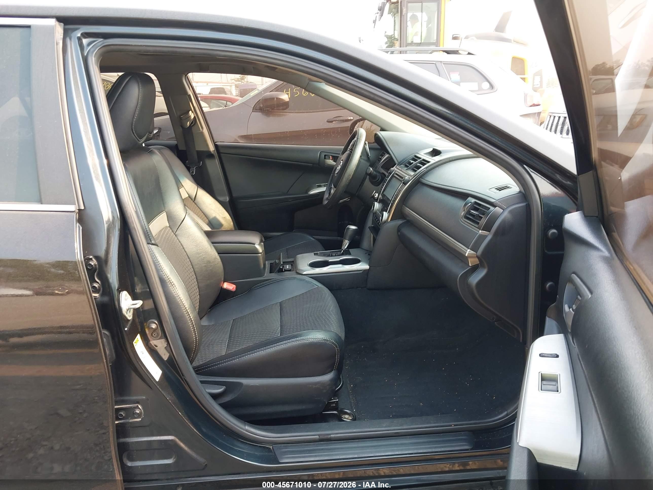 2012 Toyota Camry Se Черный vin: 4T1BF1FK6CU053655