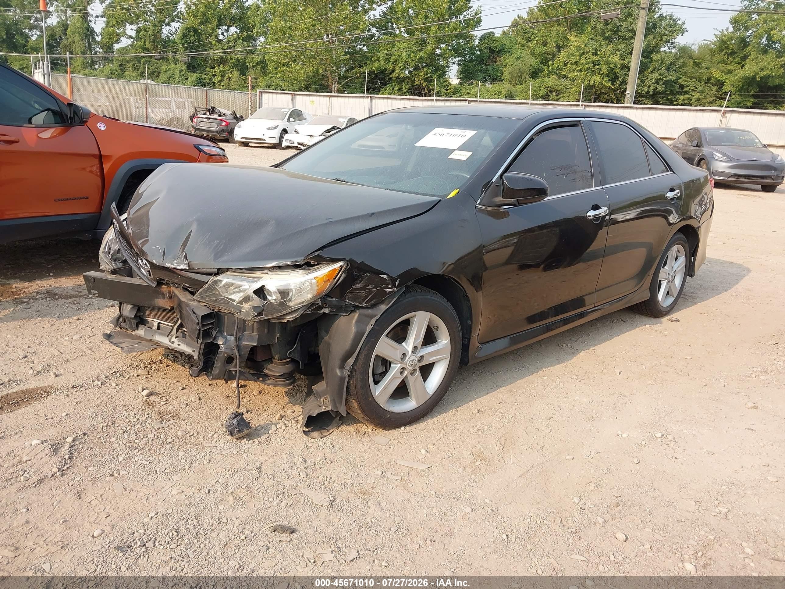 2012 Toyota Camry Se Черный vin: 4T1BF1FK6CU053655
