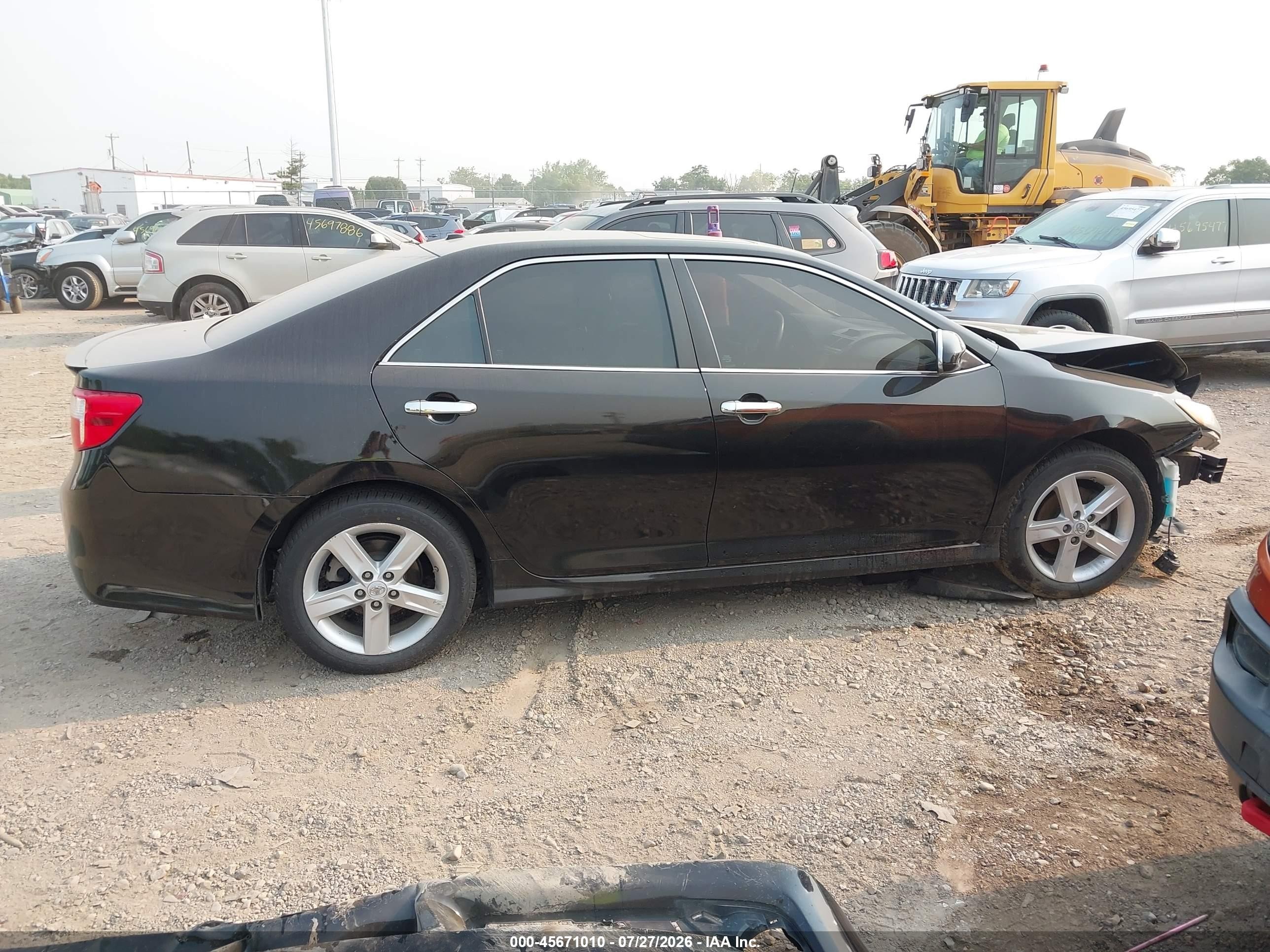 2012 Toyota Camry Se Черный vin: 4T1BF1FK6CU053655